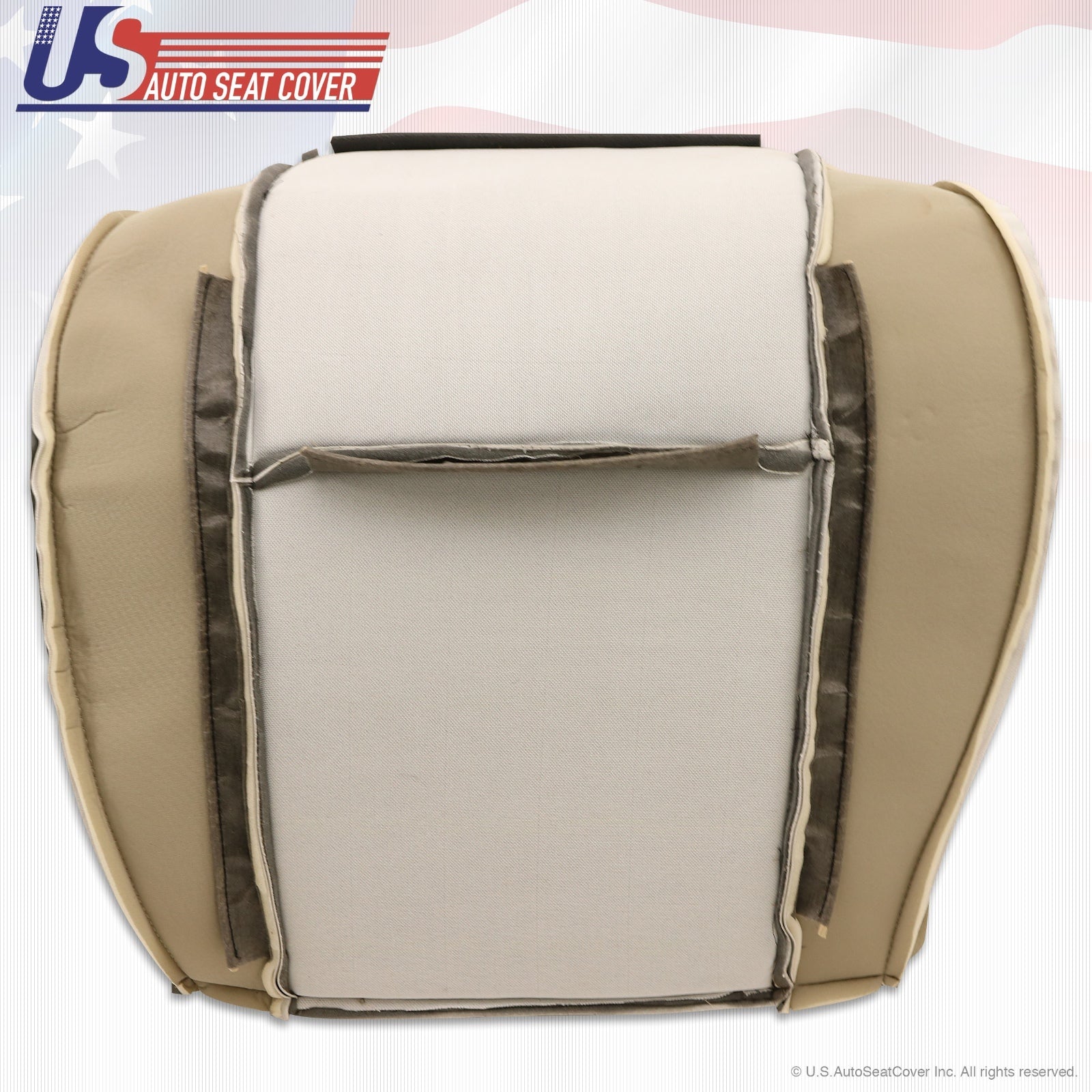 2011 2012 Ford E150 E250 Driver Side Bottom Perforated Vinyl Seat Cover Gray