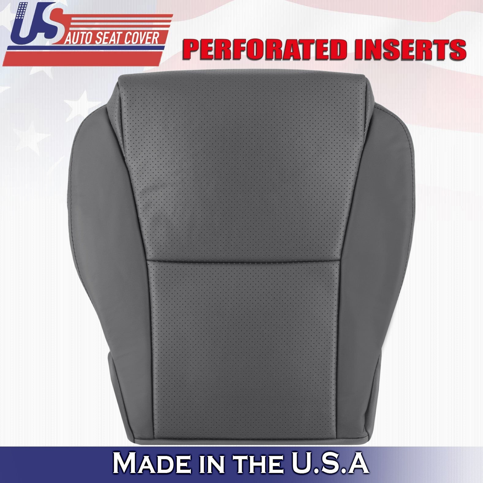 2007 For Toyota Solara Convertible Front Driver Bottom Leather Seat Cover Gray