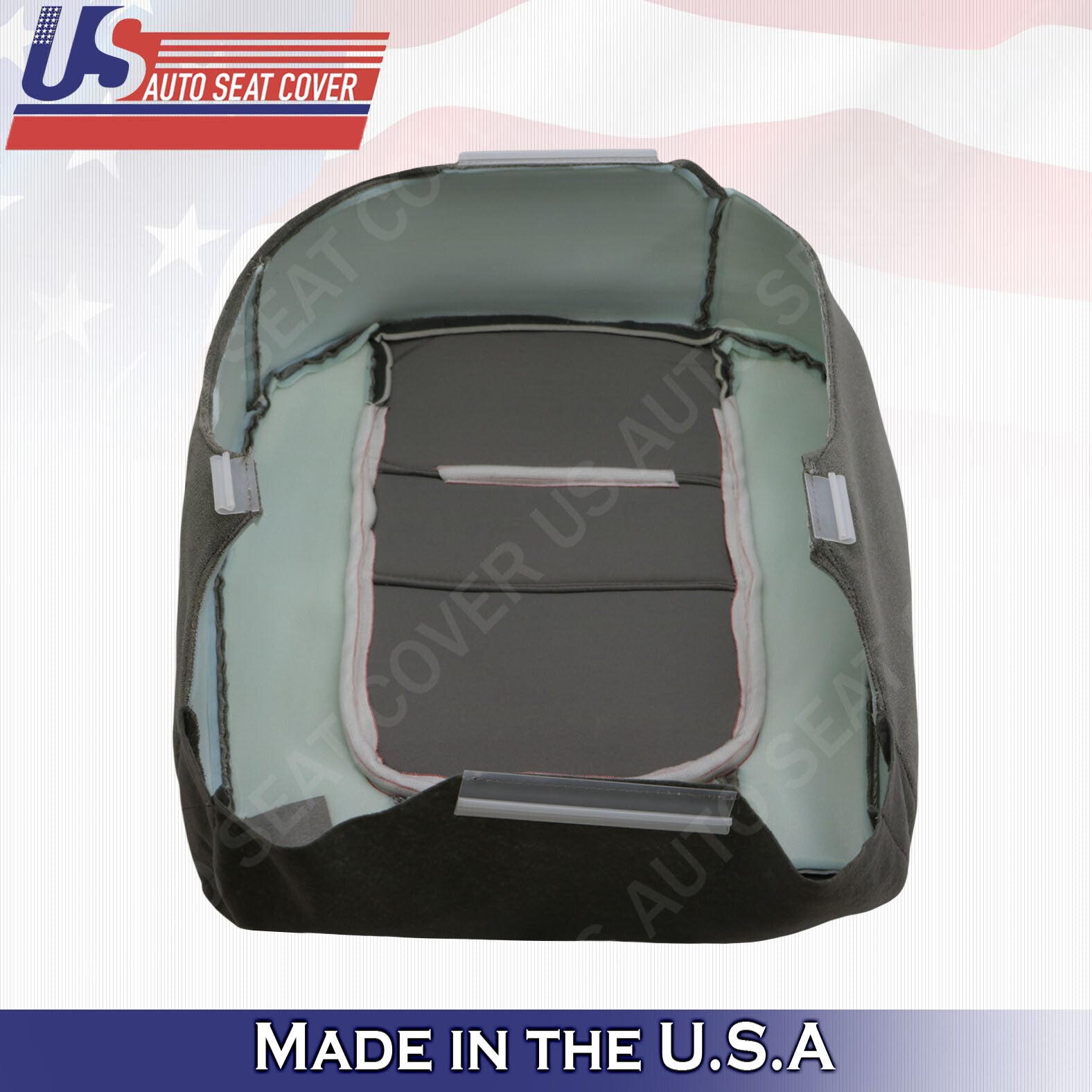 2001 Ford F250 F-350 F-450 XLT Driver Bottom Cloth Seat Cover Med. Graphite Gray