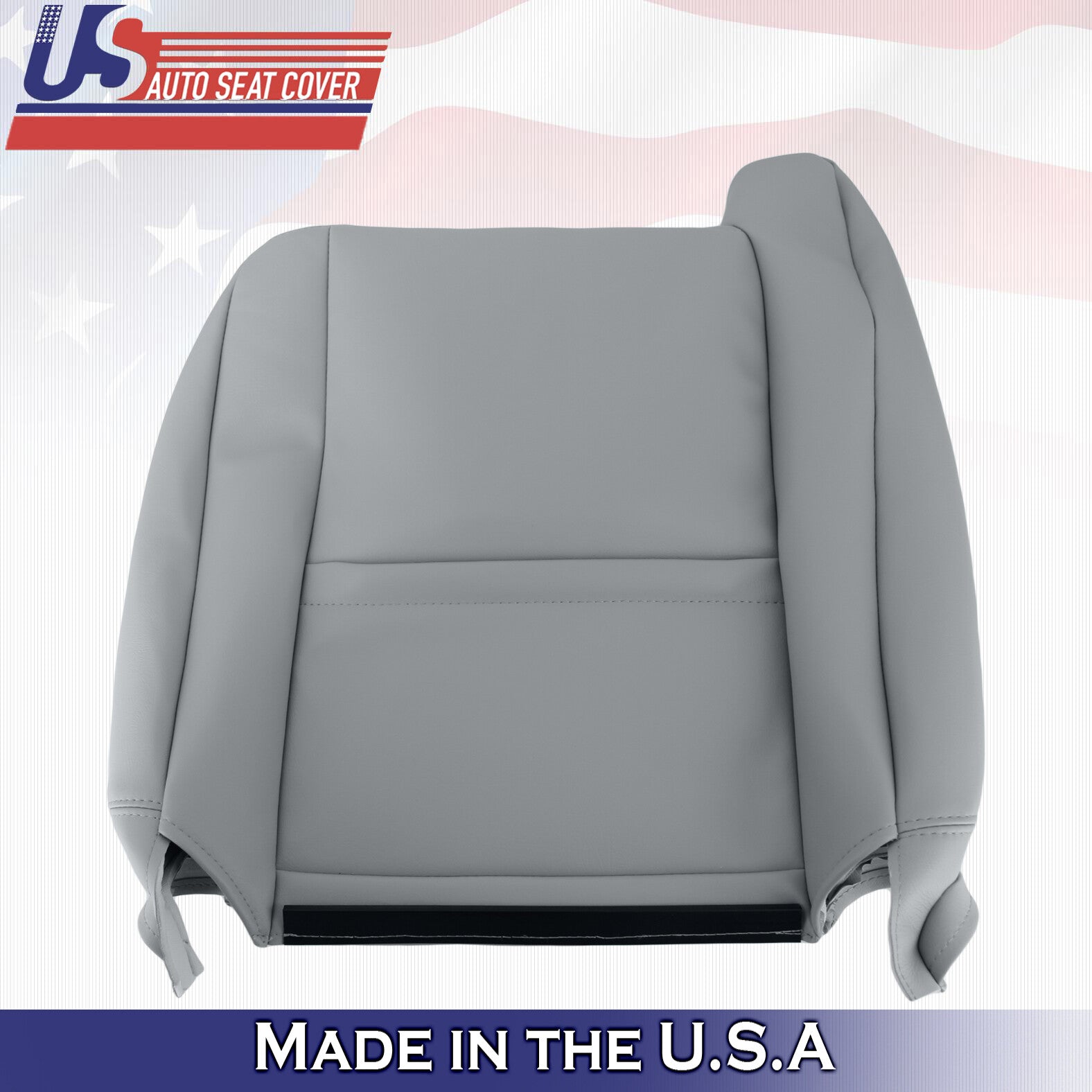 1999 2000 For GMC Yukon XL SLT SLE Front Passenger Top Leather Seat Cover Gray