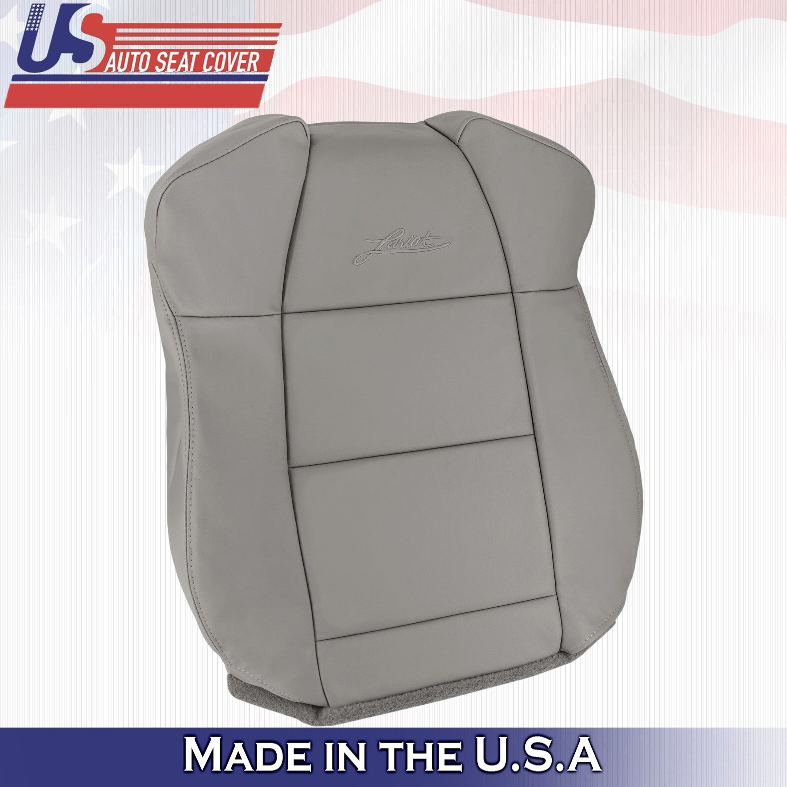 2003 For Ford F150 Extended Cab Passenger Top & Bottom Leather Seat Covers Gray