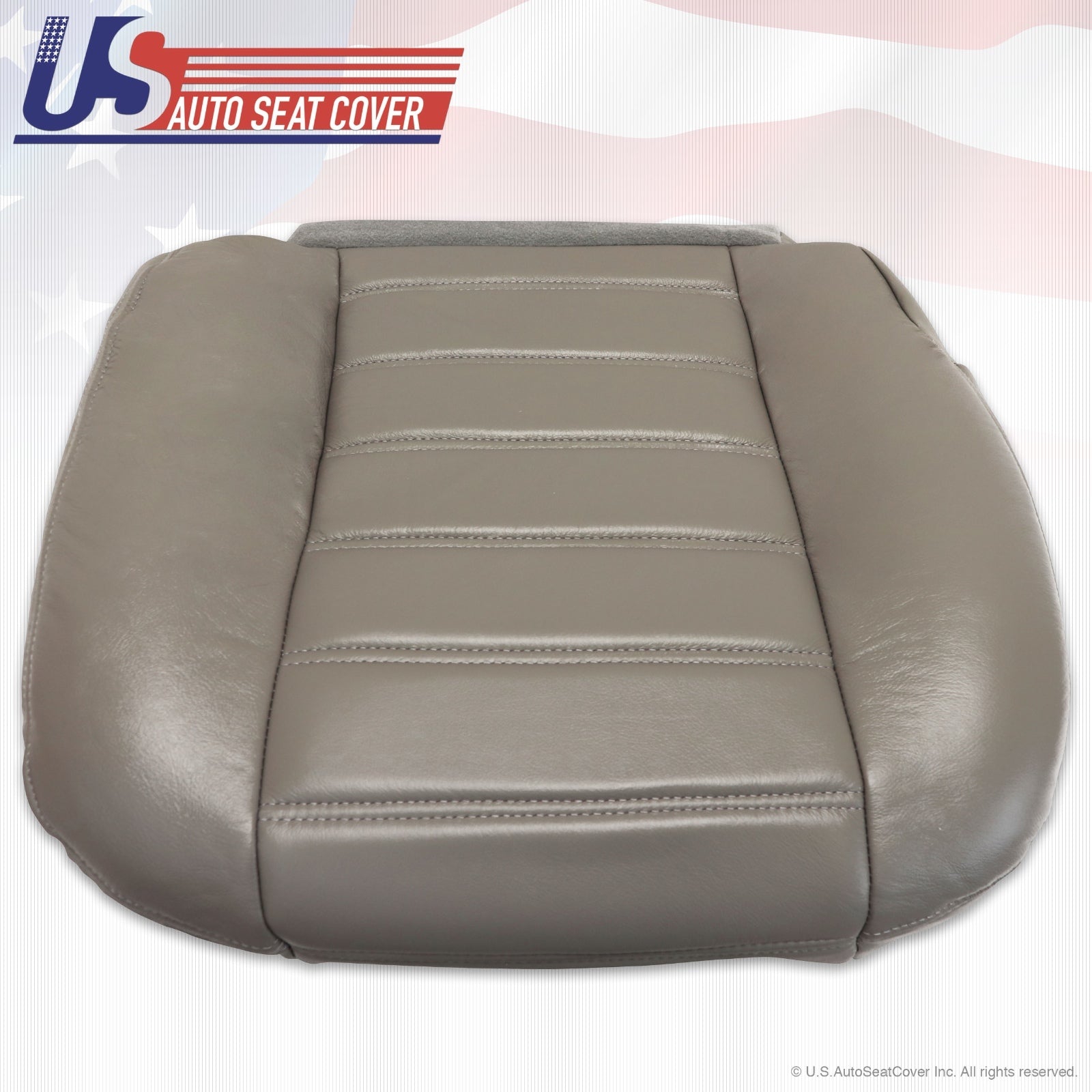 2003 to 2007 Hummer H2 Driver Side Bottom Replacement Vinyl Seat Cover Gray