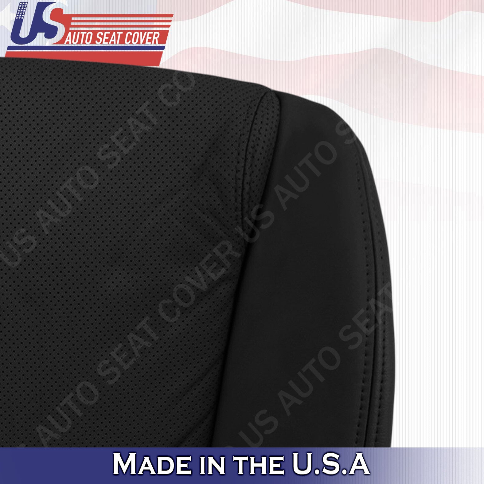For 2006 to 2011 Lexus GS350 Passenger Bottom Leather Perf Seat Cover Black