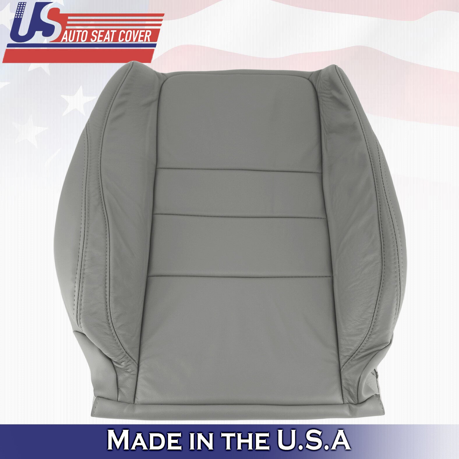 2011 2012 For Honda Accord Sedan Passenger Side Top Leather Seat Cover Gray