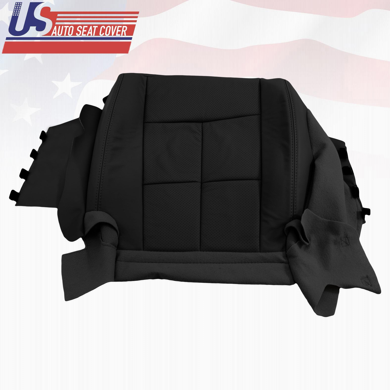 07-12 Lincoln Ultimate Driver Bottom Seat Cover in Leather Charcoal Black