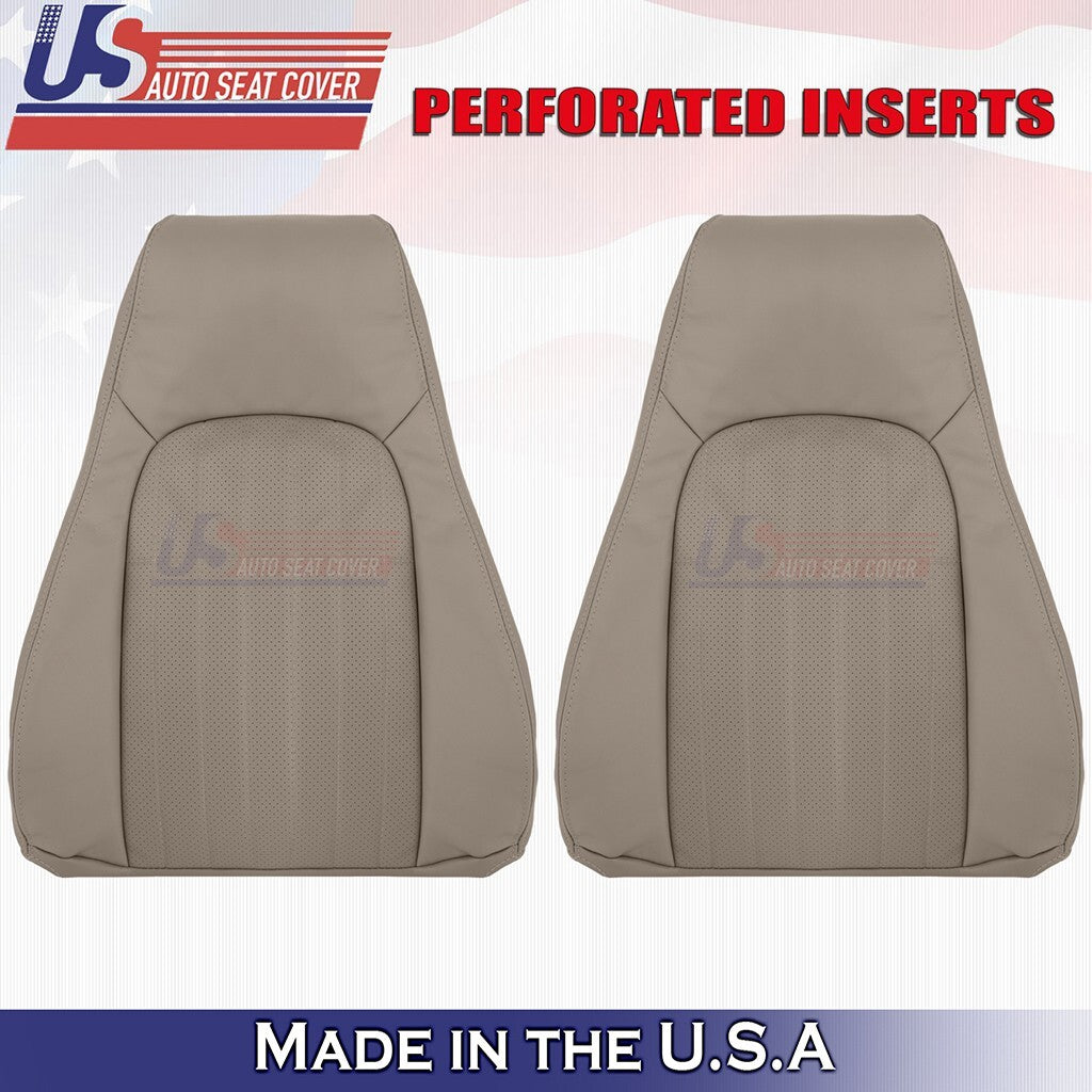 1997 to 2002 For Chevy Camaro DRIVER & PASSENGER Tops Perf Leather Cover Tan