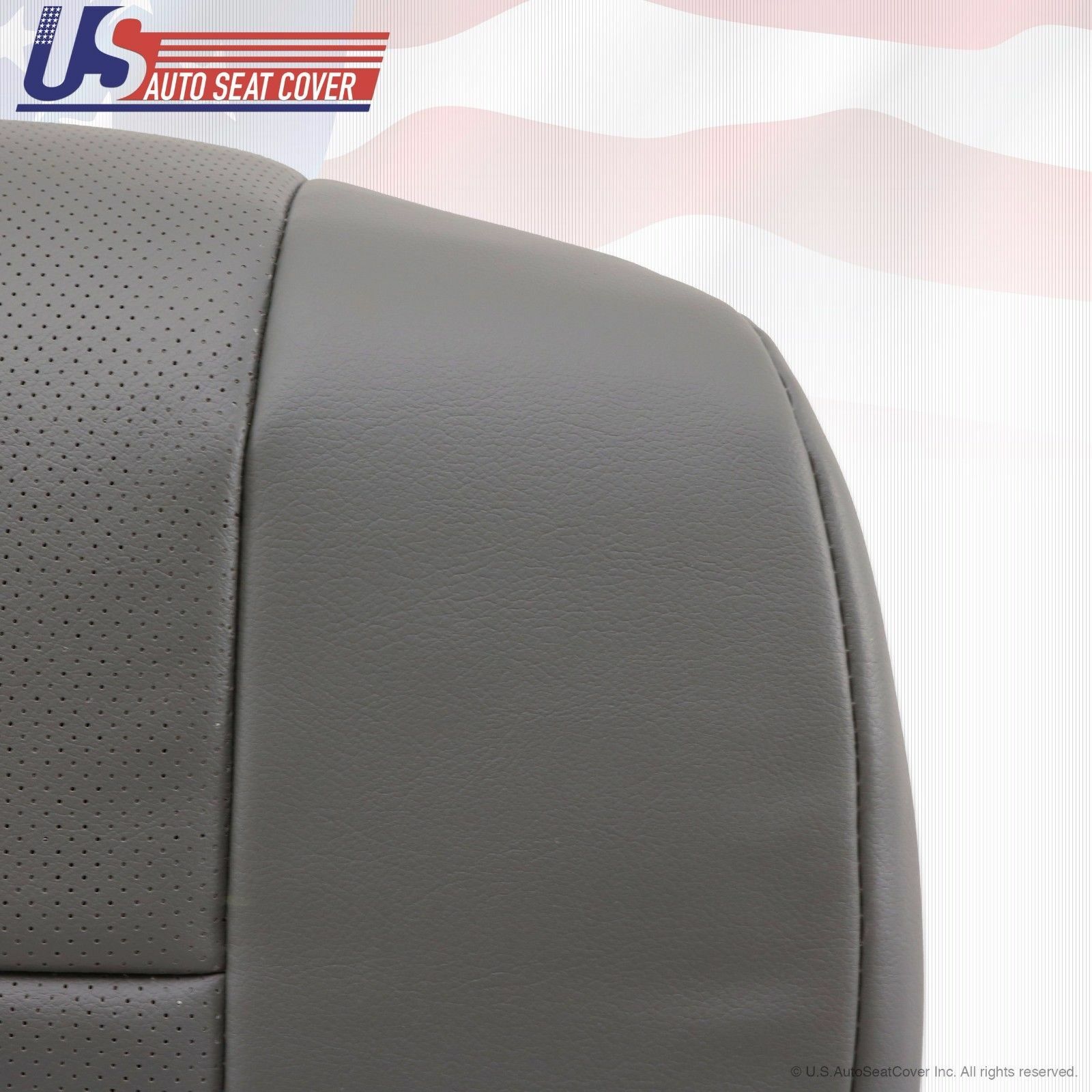 2011 2012 Ford E150 E250 Van Driver-Passenger Bottom Perforated Vinyl Cover Gray