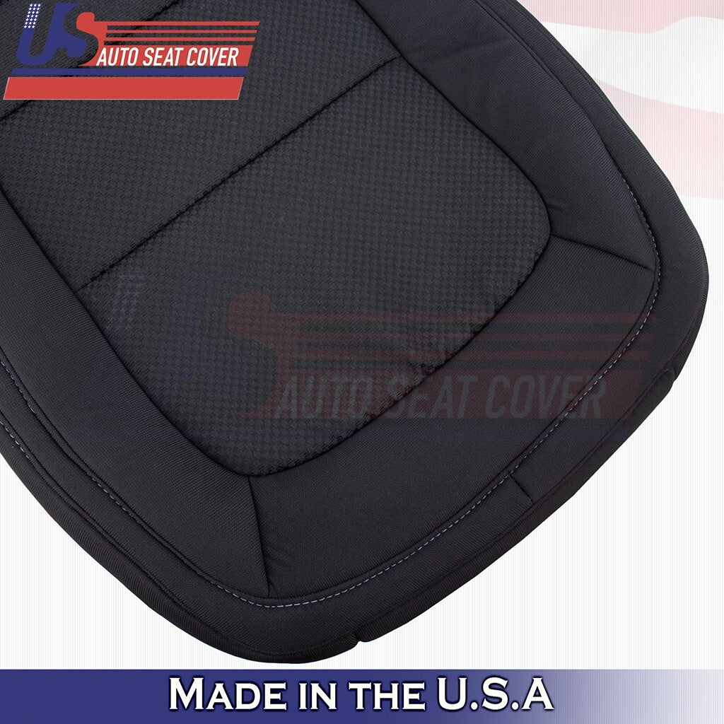 2015 2016 2017 2018 For Chevy Colorado Passenger Bottom Cloth Seat Cover Black