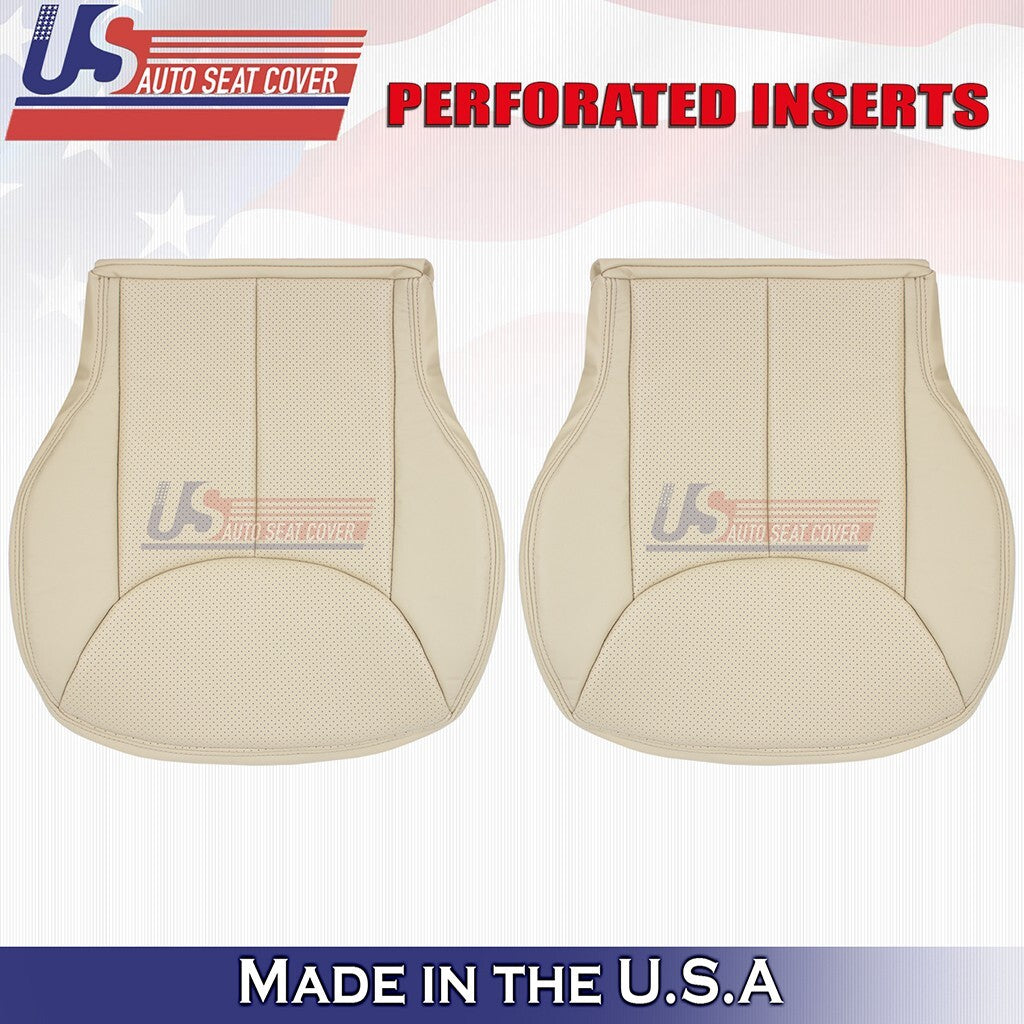 2006 2007 For Mercedes Benz SL500 Left & Right Bottoms Leather Cover Tan