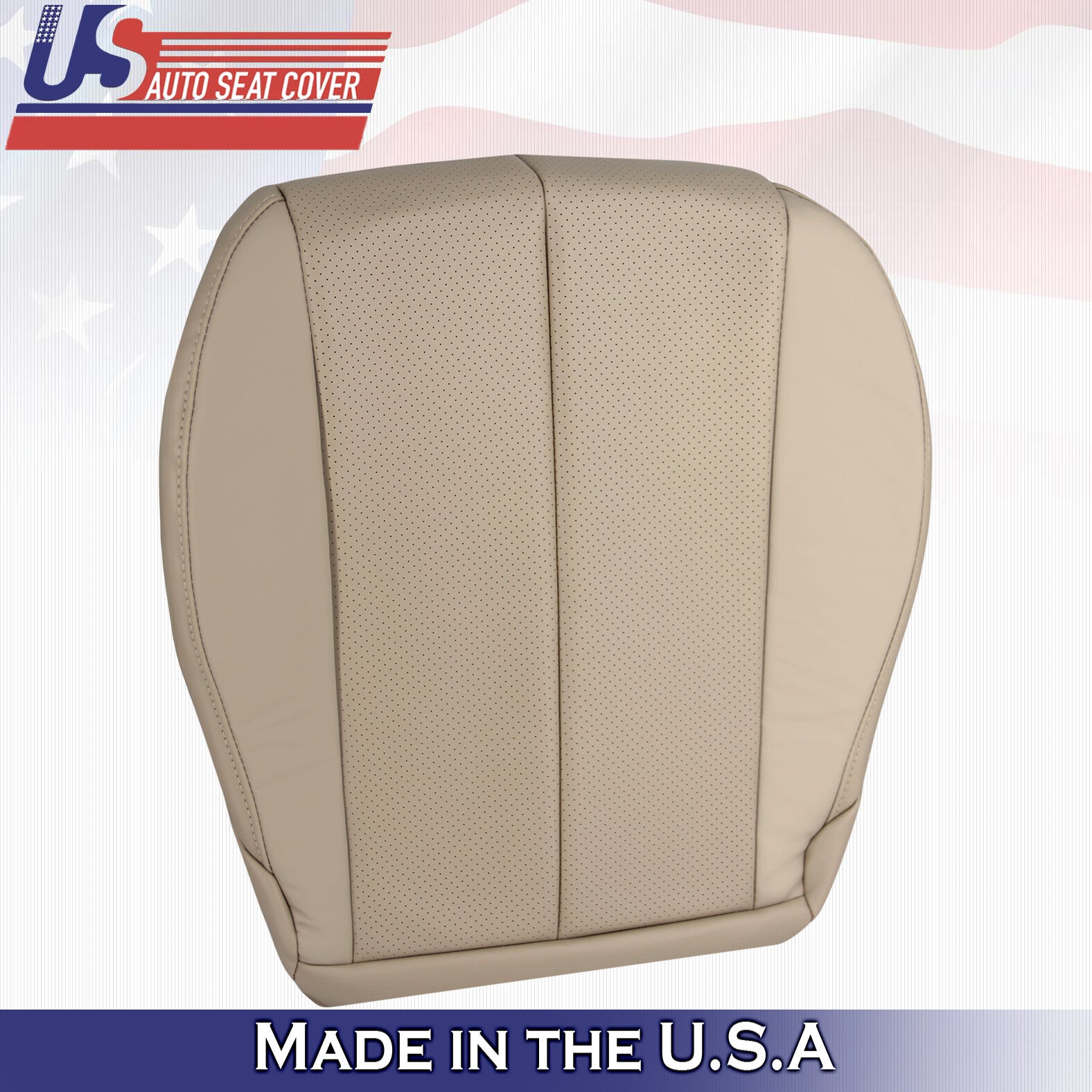 1999 to 2003 For Toyota Camry Solara Driver Bottom Leather Seat Cover in Tan