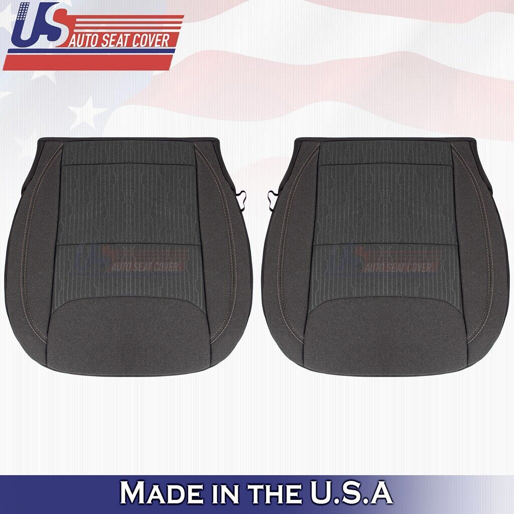 2020 to 2024 For Dodge Ram SLT Driver & Passenger Bottom Cloth Cover Diesel Gray