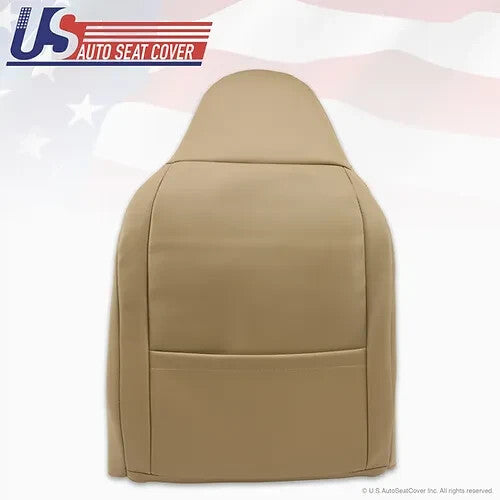 2001 Fits Ford F-350 Lariat Driver Top & Bottom Lean Back Leather Seat Cover Tan