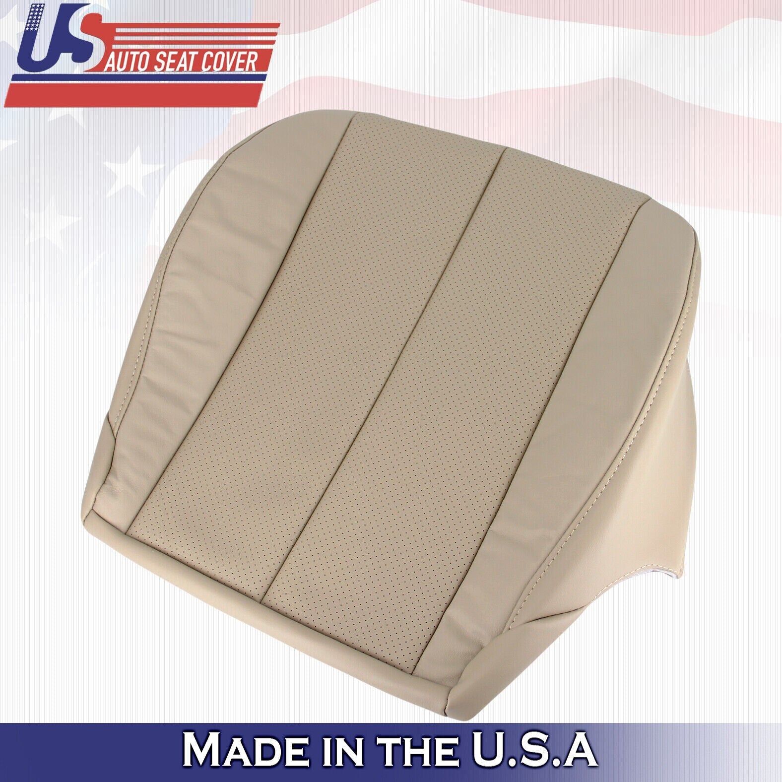 1999 to 2003 For Toyota Camry Solara Left & Right Bottoms-Tops Leather Cover Tan