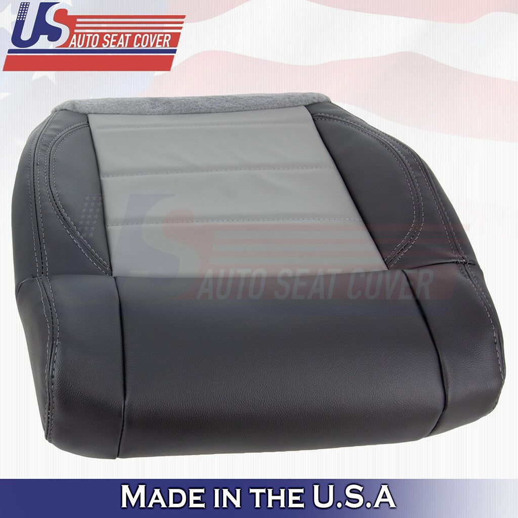 2007 For Jeep Wrangler Passenger Bottom Synthetic Leather Cover Dk/Md Slate Gray