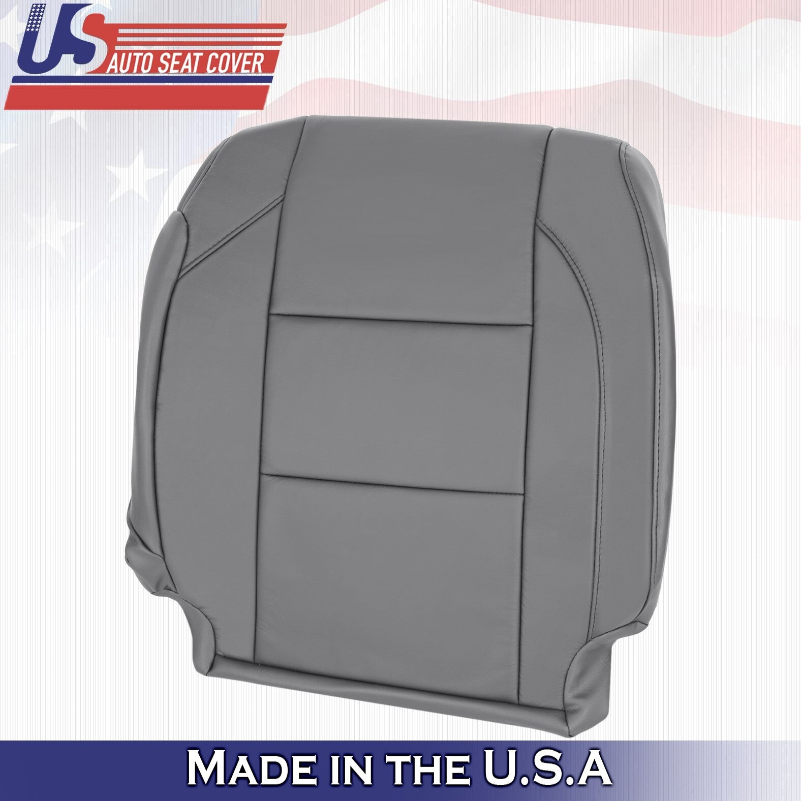 2005 to 2015 For Nissan Armada Titan Passenger Side Top Leather Seat Cover Gray