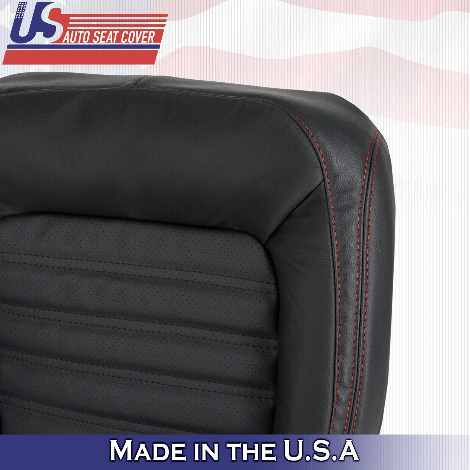 2011 to 2018 FITS VW Jetta GLI PASSENGER Bottom & Top Leather Seat Cover Black