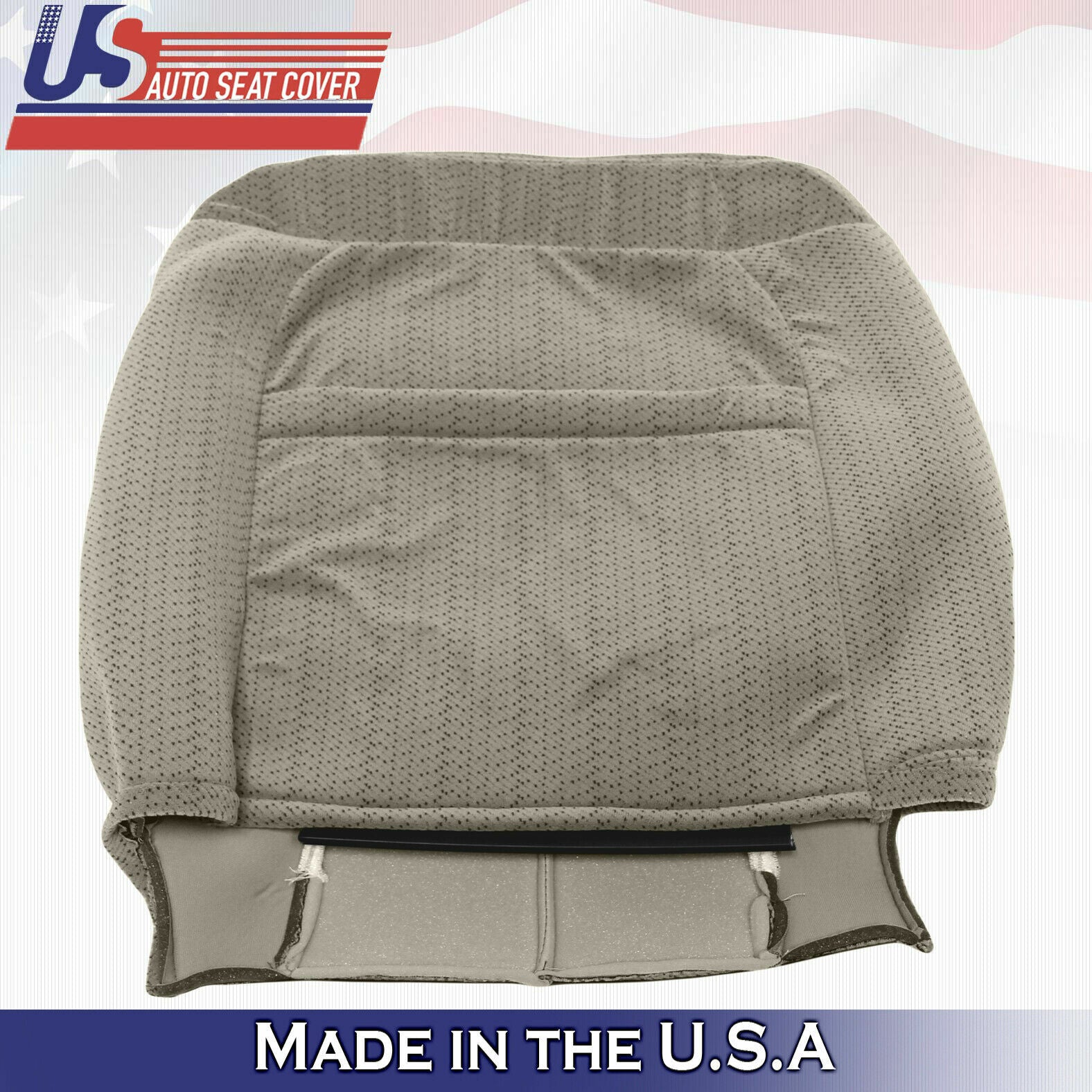 1995 to 1999 For Chevy Suburban 2 Tops 2 Bottoms 2 Armrests Cloth Seat Cover Tan