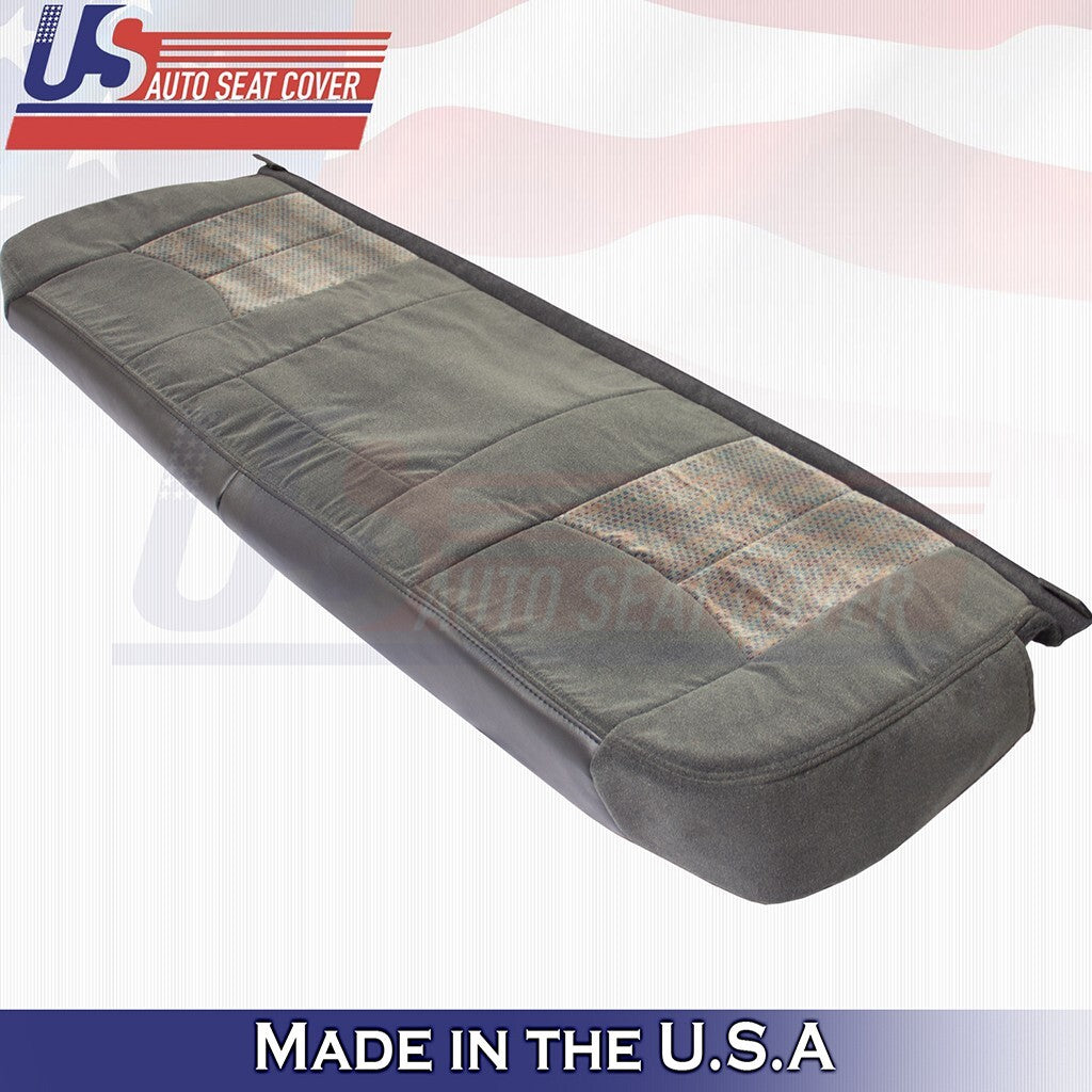 2003 to 2007 For Chevy Silverado Rear Bench Bottom Cloth Seat Cover Dark Gray