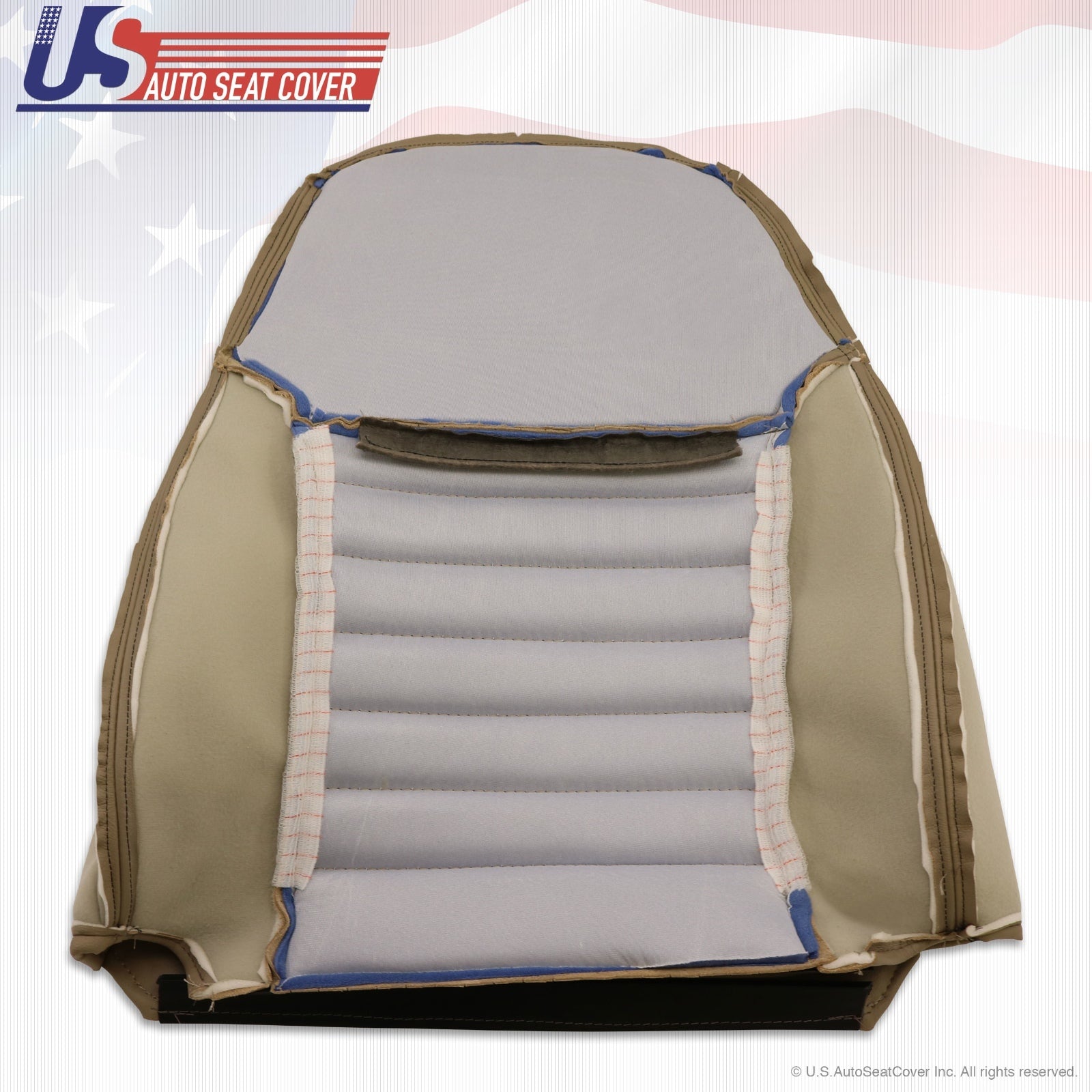 1999 To 2004 Ford Mustang GT Driver & Passenger Bottom & Top leather Covers TAN