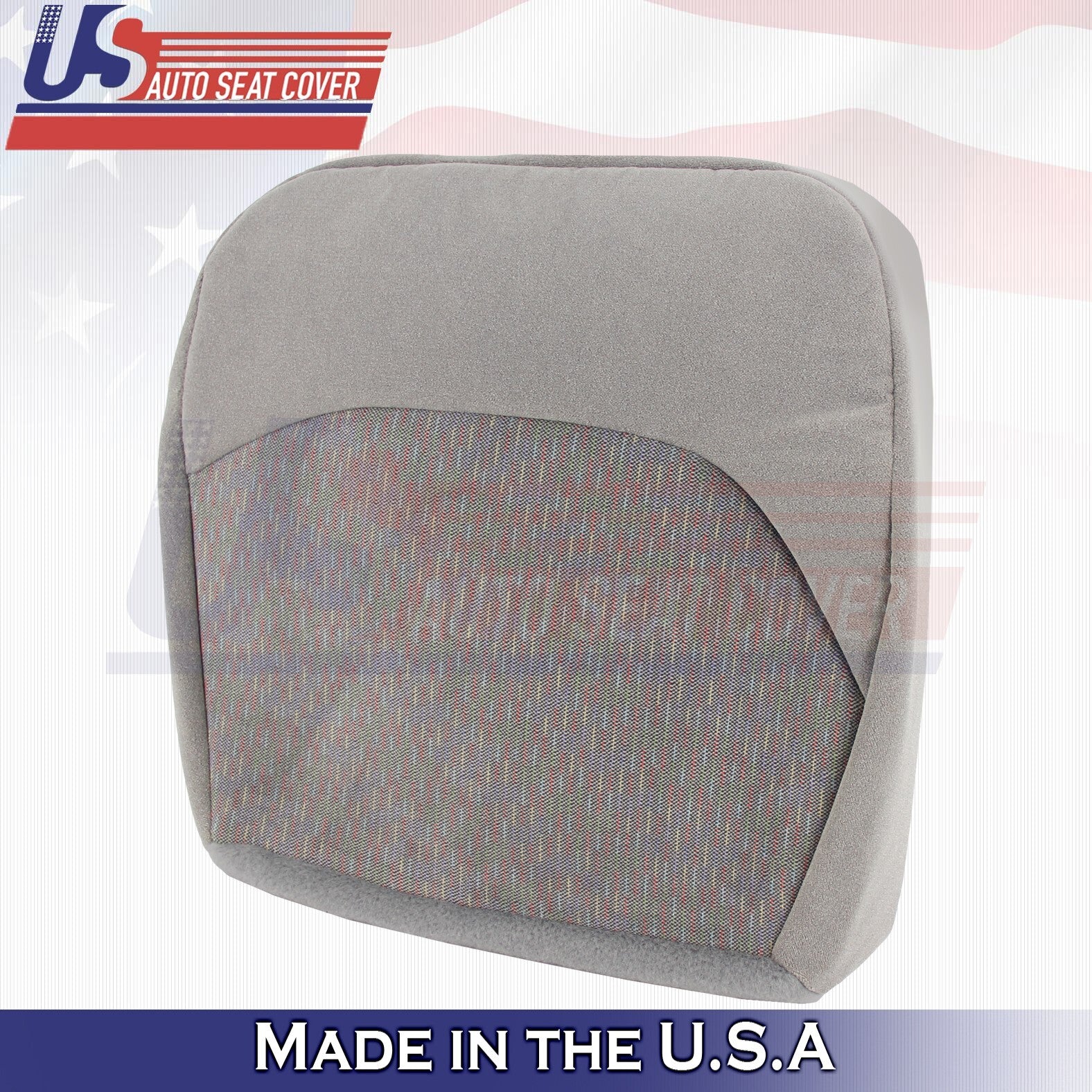 1995 For Ford F150 F250 F350 XLT Passenger Top & Bottom Cloth Seat Covers Gray
