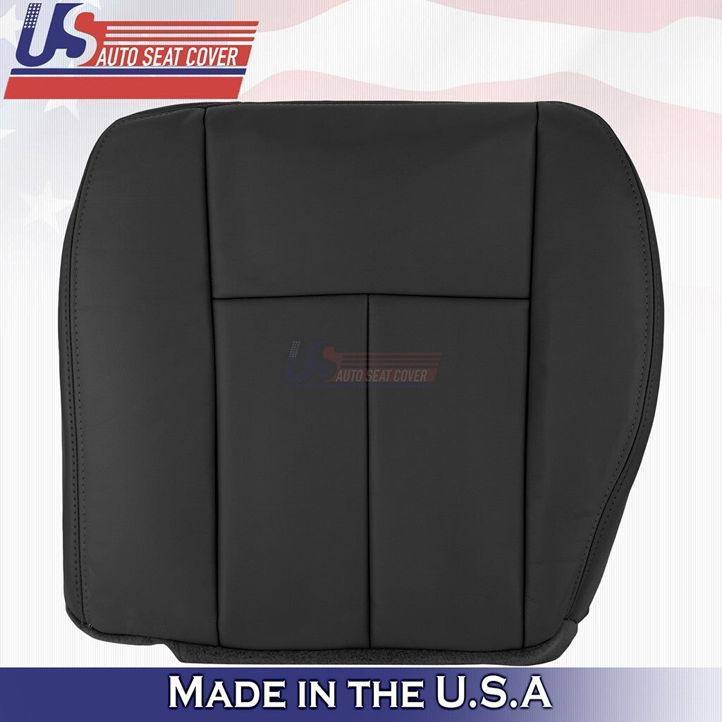 2005 to 2009 For GMC Envoy Driver Side Bottom Genuine Leather Seat Cover Black