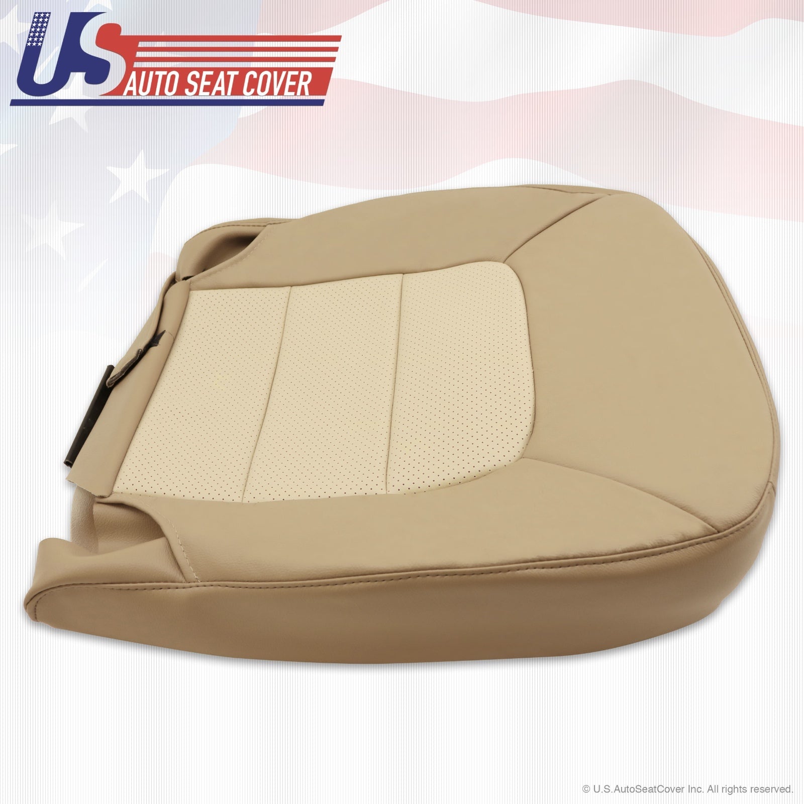 2003 04 05 06 Ford expedition Driver bottom Leather-seat cover Gray Perforated