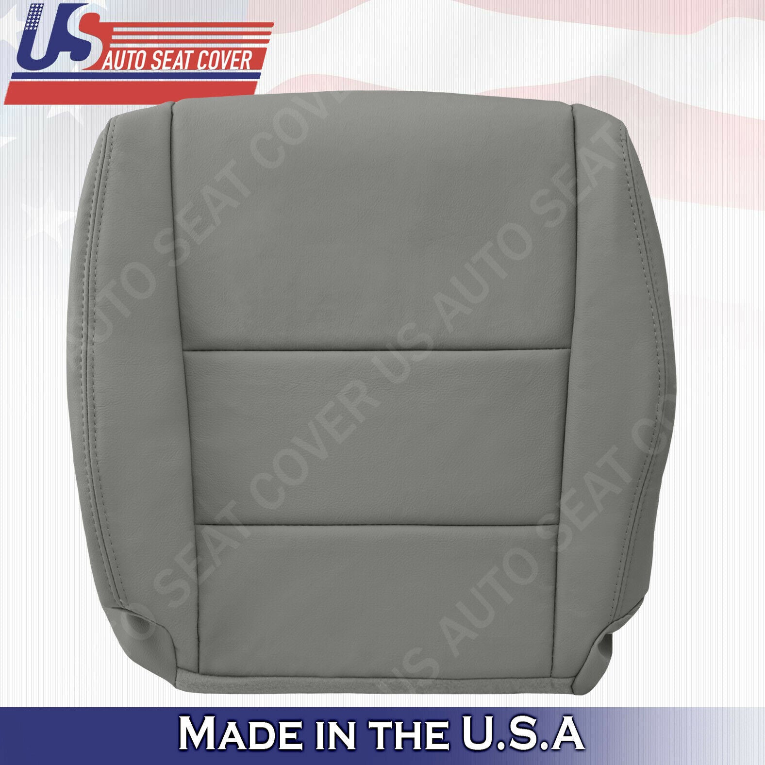 2011 2012 For Honda Accord Sedan Driver Top & Bottom Leather Seat Covers Gray