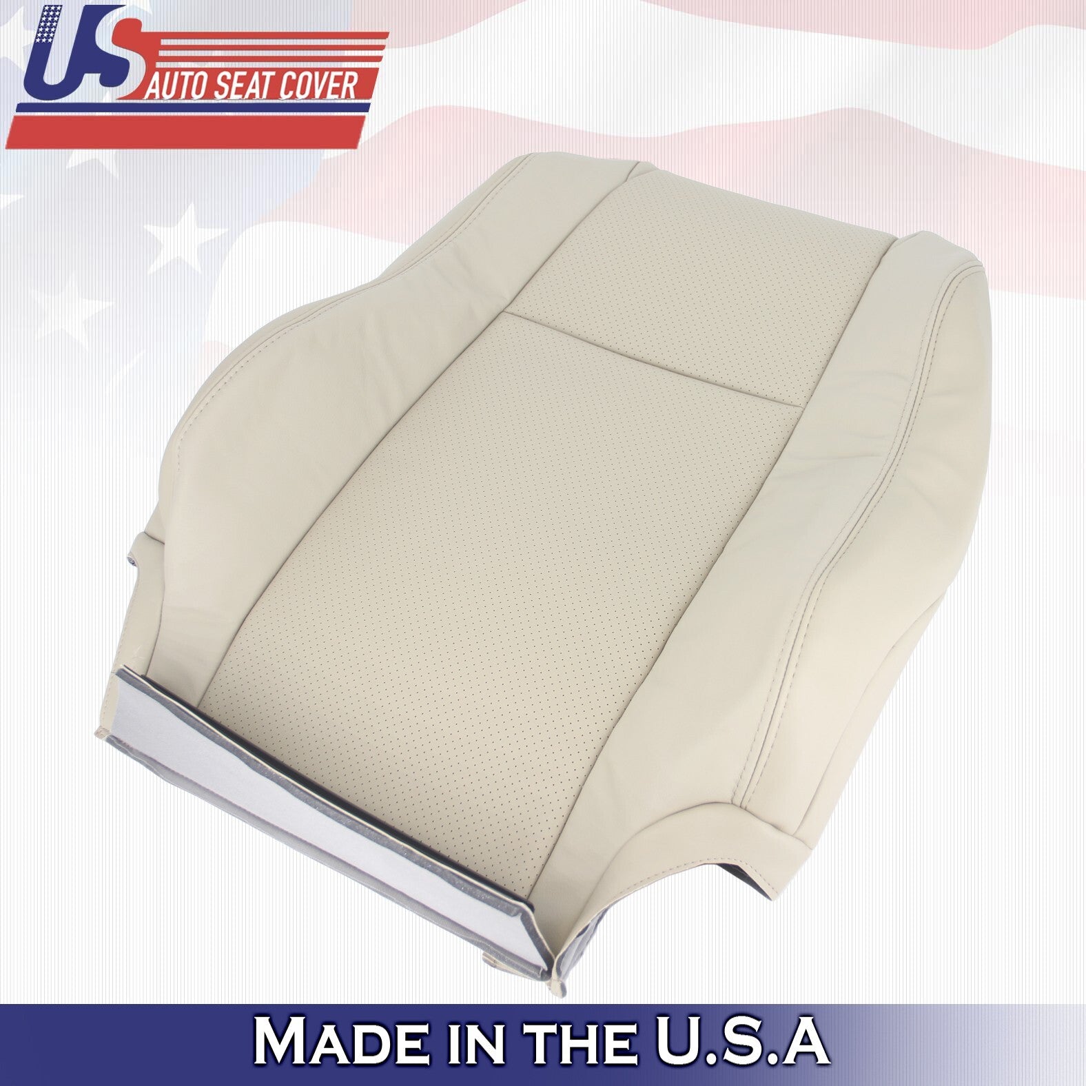 2004 to 2008 For Toyota Solara Driver Passenger Bottom & Top Leather Covers Tan