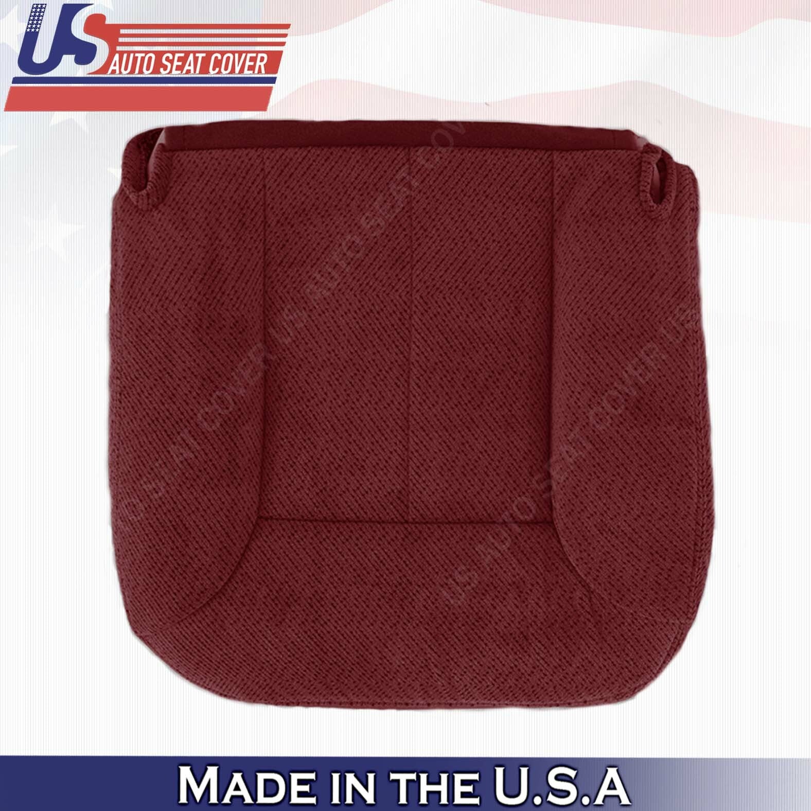 1995 1996 1997 1998 1999 GMC Yukon Front Driver Bottom Cloth Seat Cover Ruby Red