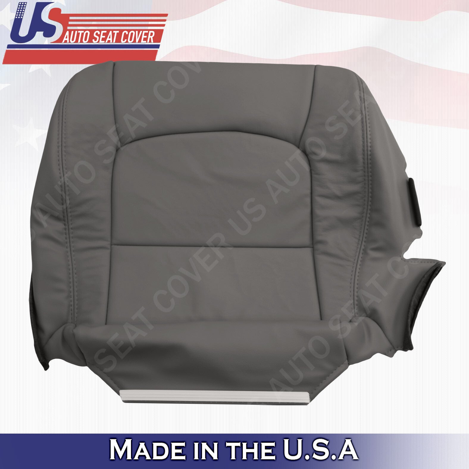 Passenger Side Bottom Leather Seat Cover Color Gray Fit 1998 to 2007 Lexus LX470