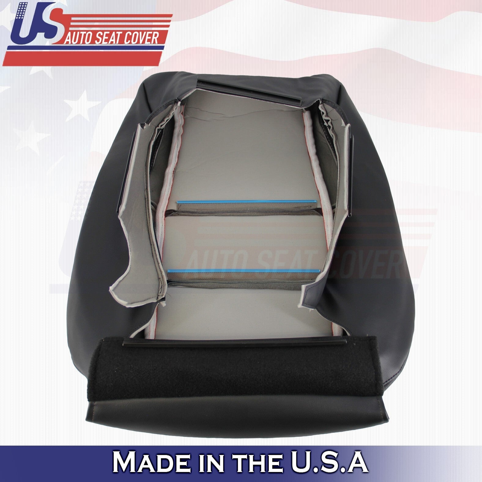 2019 For Jeep Grand Cherokee Limited Passenger Top & Bottom Leather Covers BLK