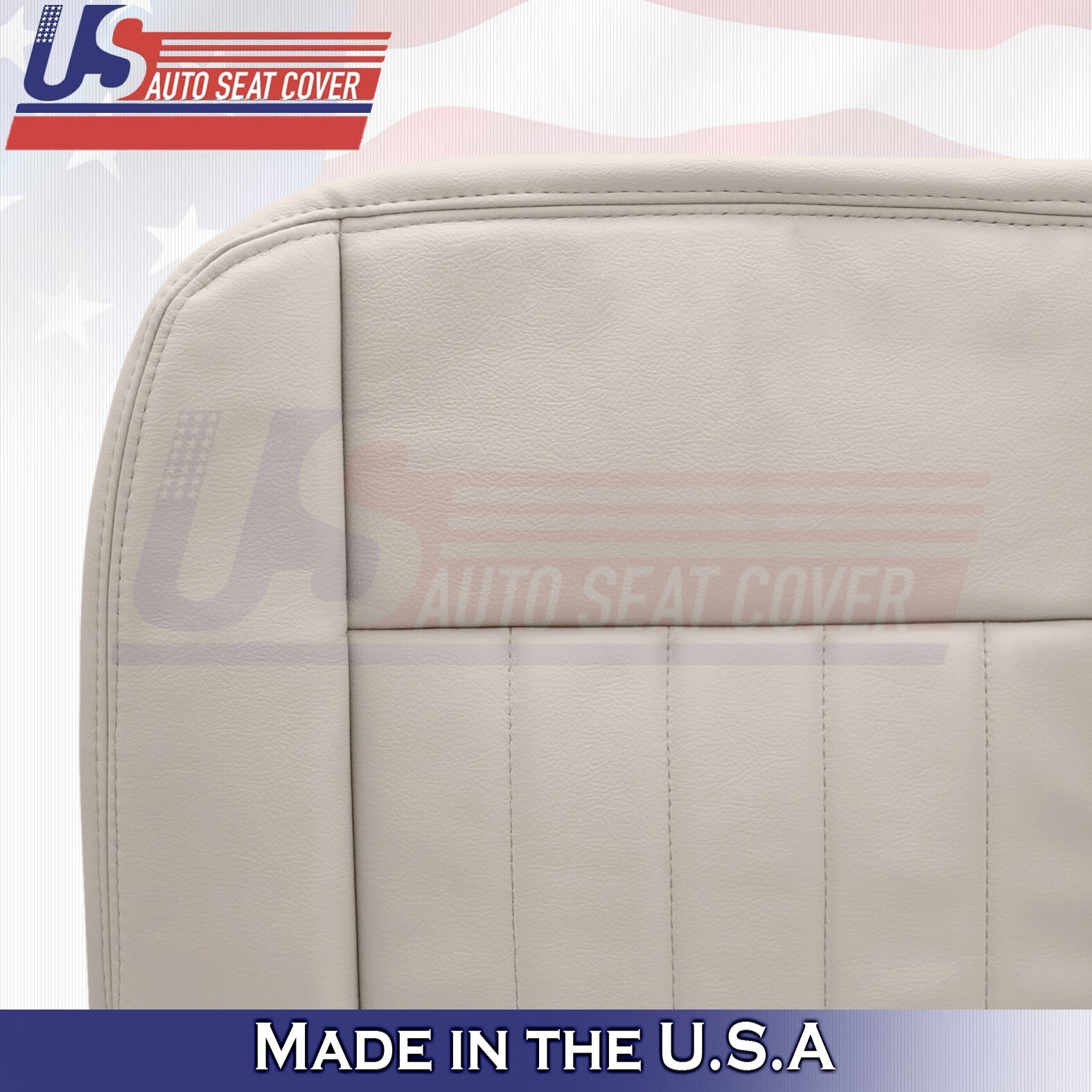 2003 to 2005 Fits Lincoln Town Car Front Set Bottoms &Tops Leather Cover Tan