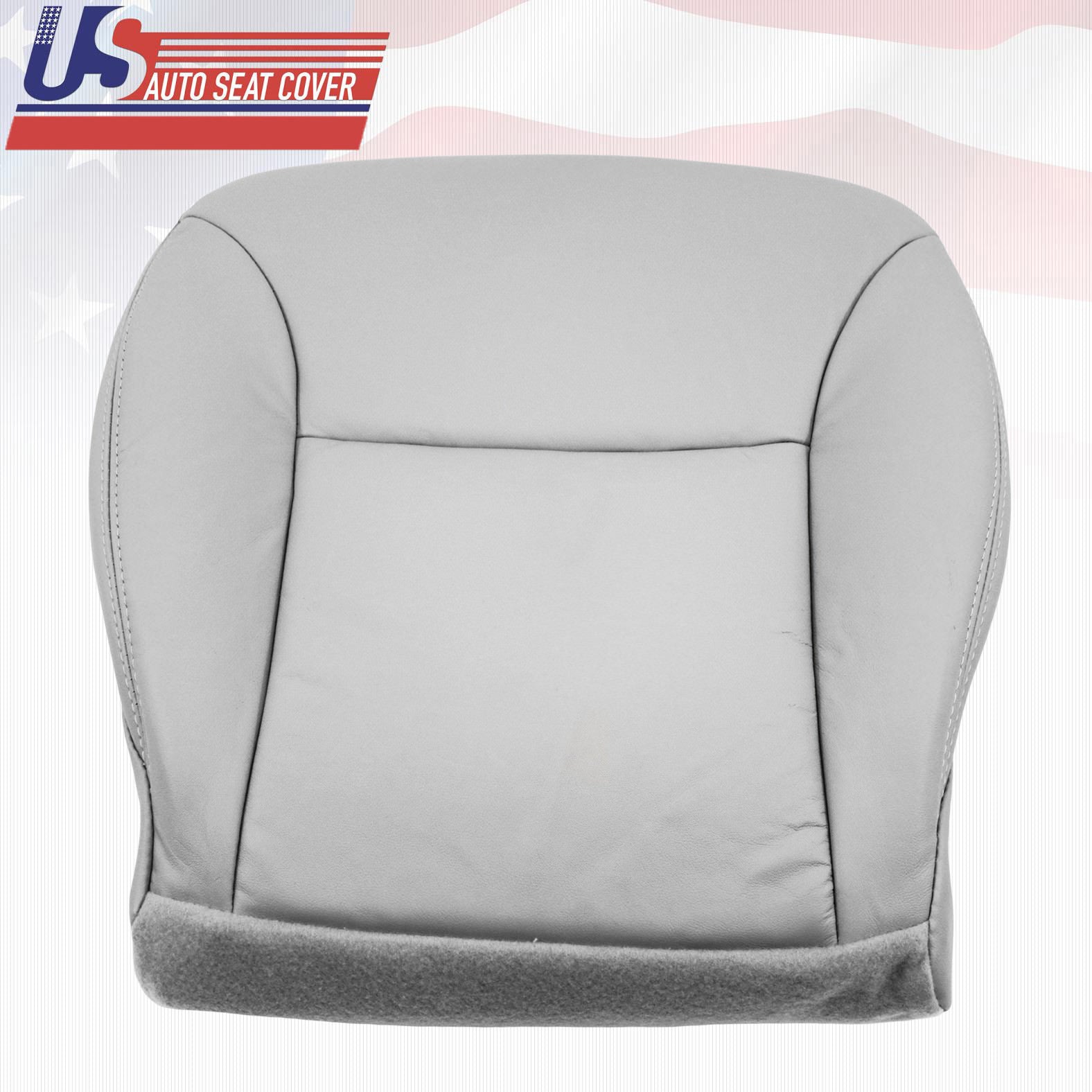 Fits 2002 - 2006 Lexus ES300 ES330 PASSENGER BOTTOM Leather Seat Cover Gray