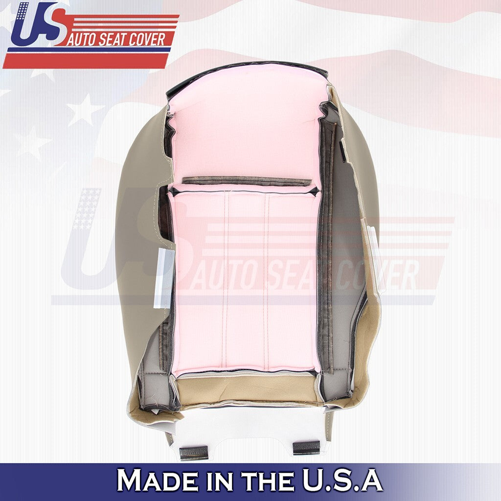 2008 to 2016 Fits Chrysler Town & Country Driver Top Bottom Leather Cover Tan