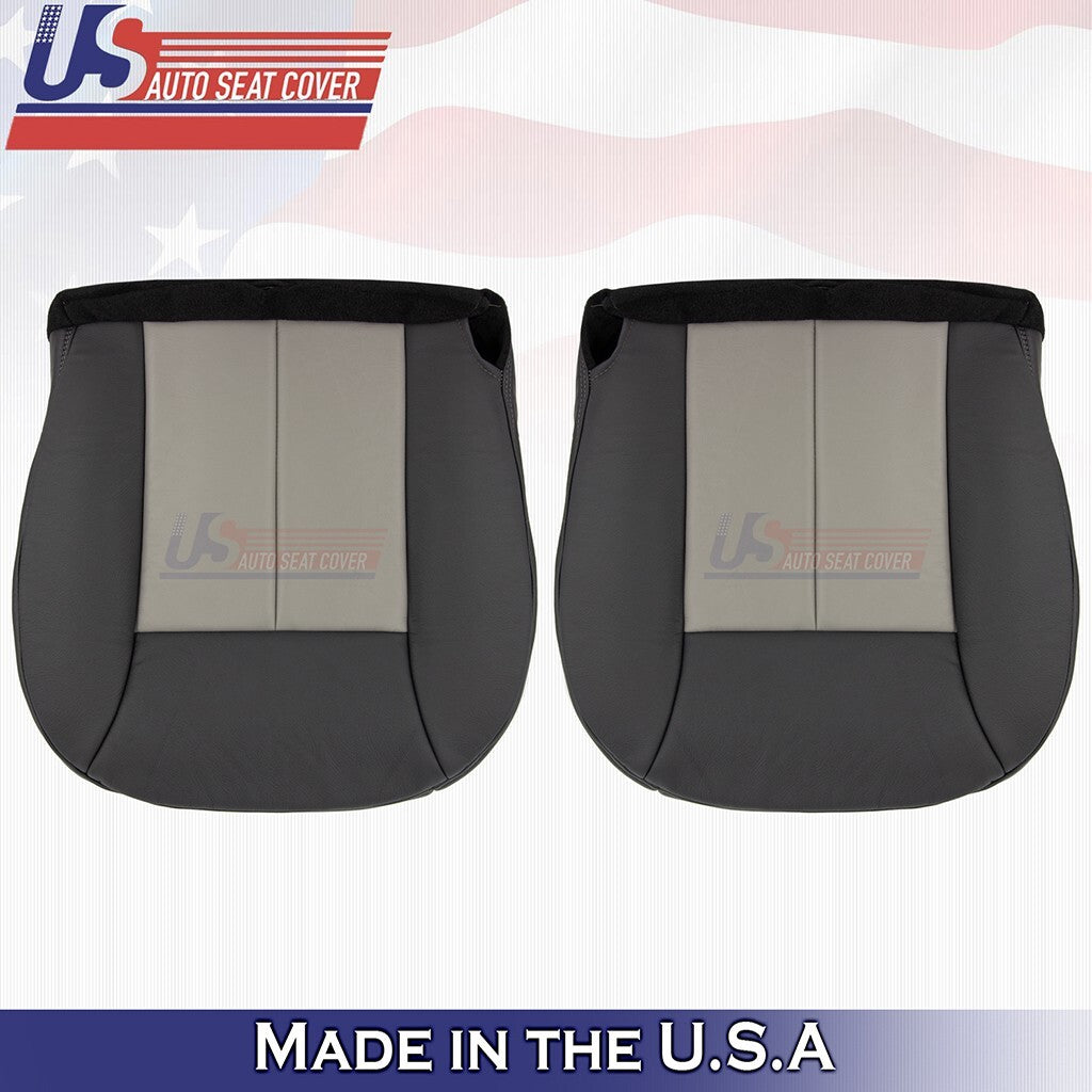 2002 to 2004 For Jeep Grand Cherokee Front Set Bottoms Leather Cover 2Tone Gray