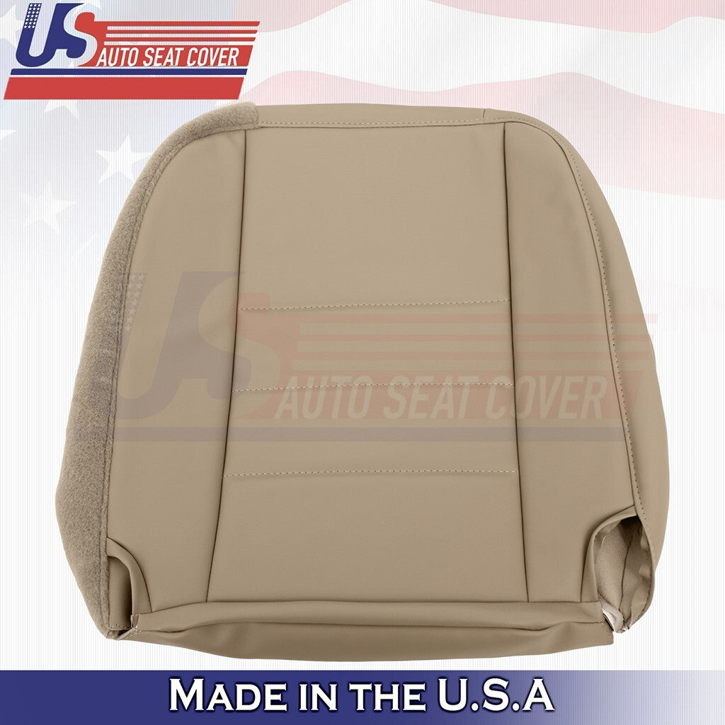 1997 to 2006 Fits Jeep Wrangler Front Passenger Bottom Leather Seat Cover Tan