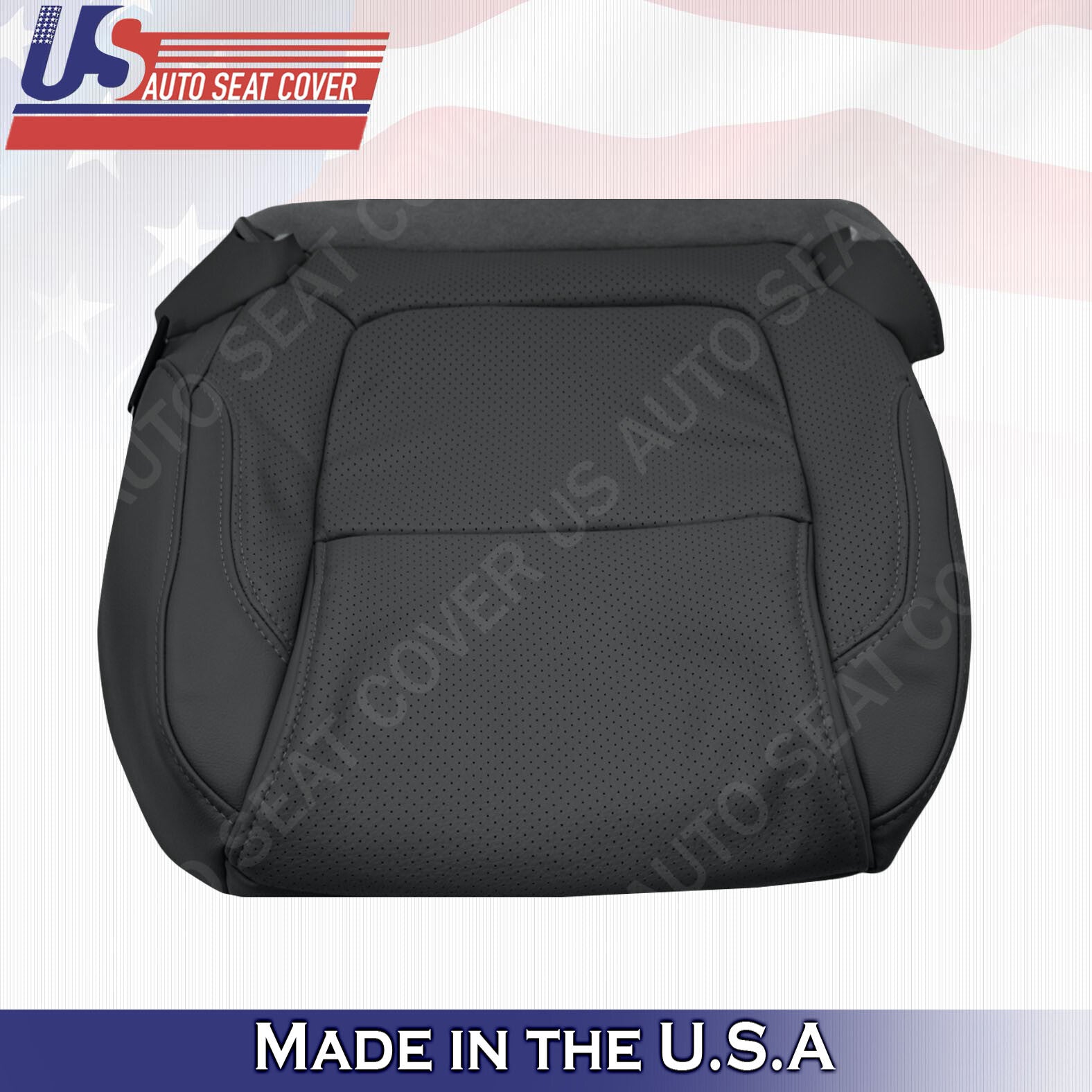 Front Bottoms Leather Seat Cover Black 2011 2012 2013 2014 2015 Ford Explorer