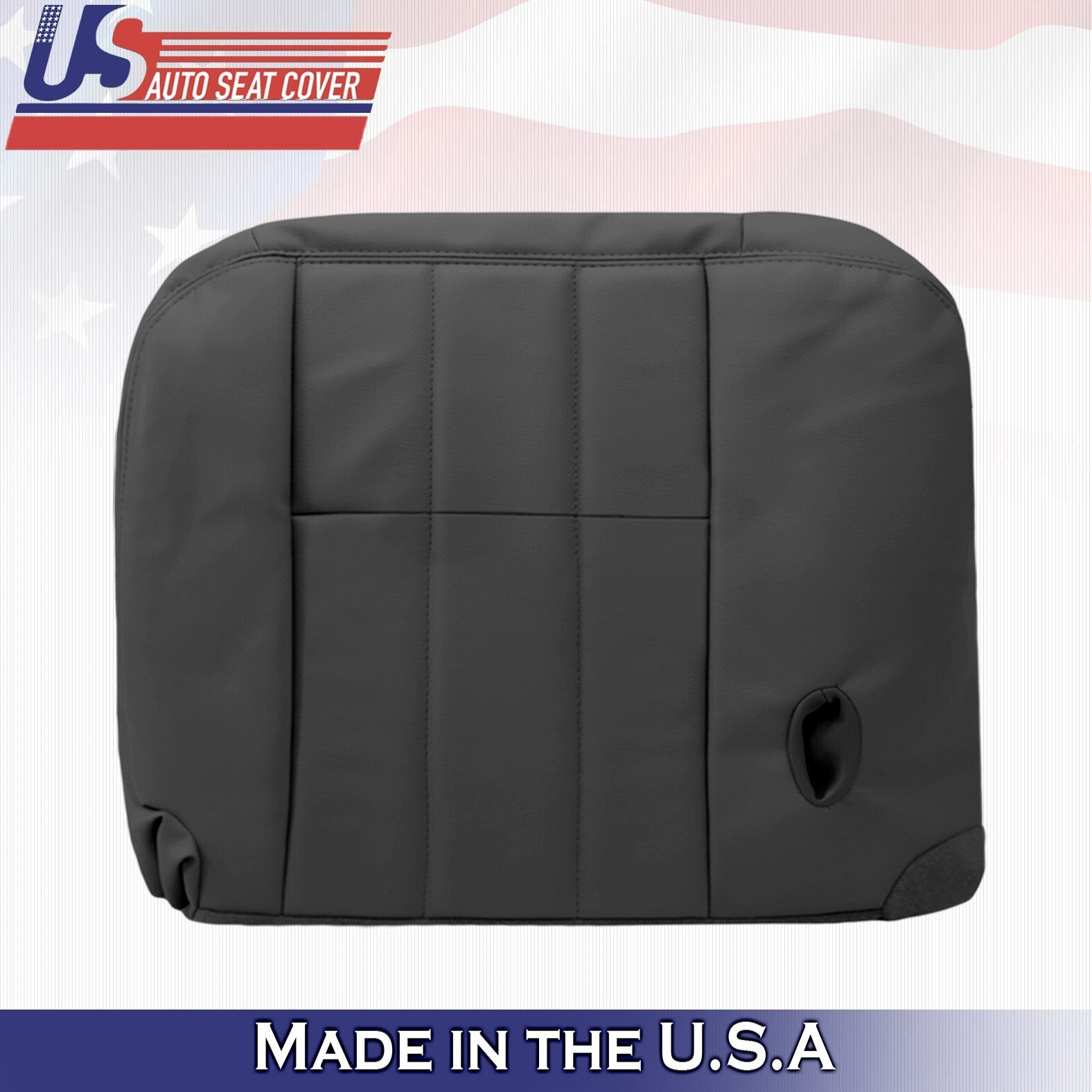 2003 to 2011 For Mercury Grand Marquis 2 Top & 2 Bottom Leather Seat Covers BLK