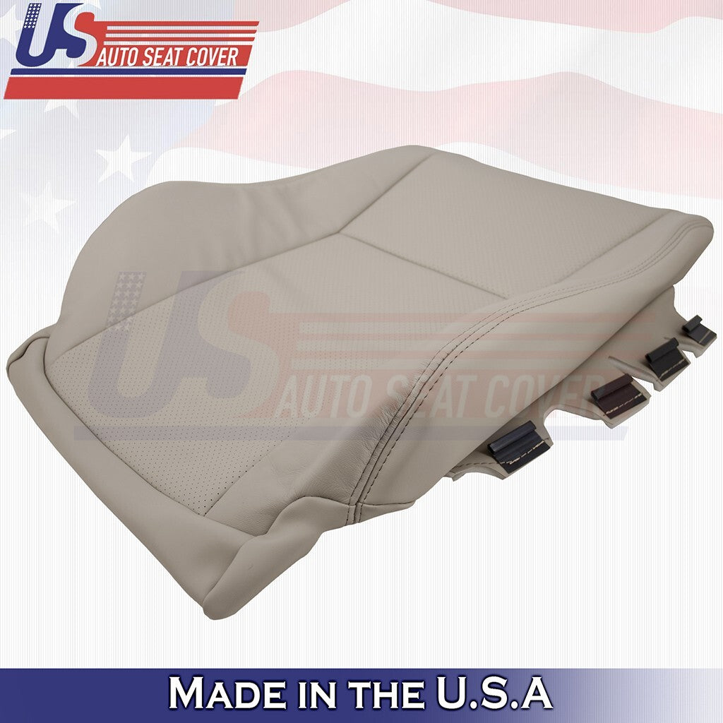 2007 to 2012 For Lexus LS460 Driver Bottom-Top Perf Leather Cover Cashmere Tan