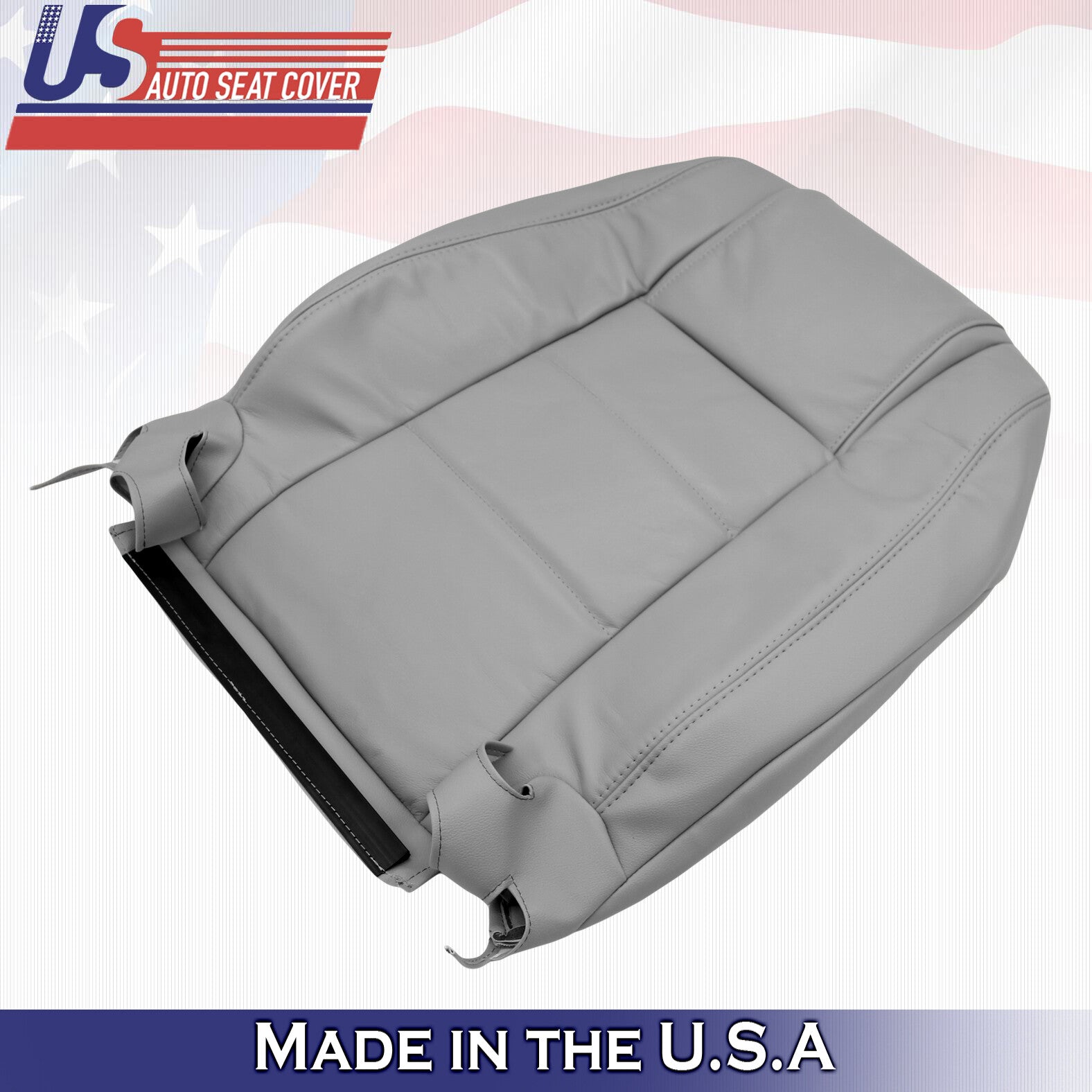 2005 to 2009 For Ford Mustang V6 Driver Side Top Leather Seat Cover in Gray