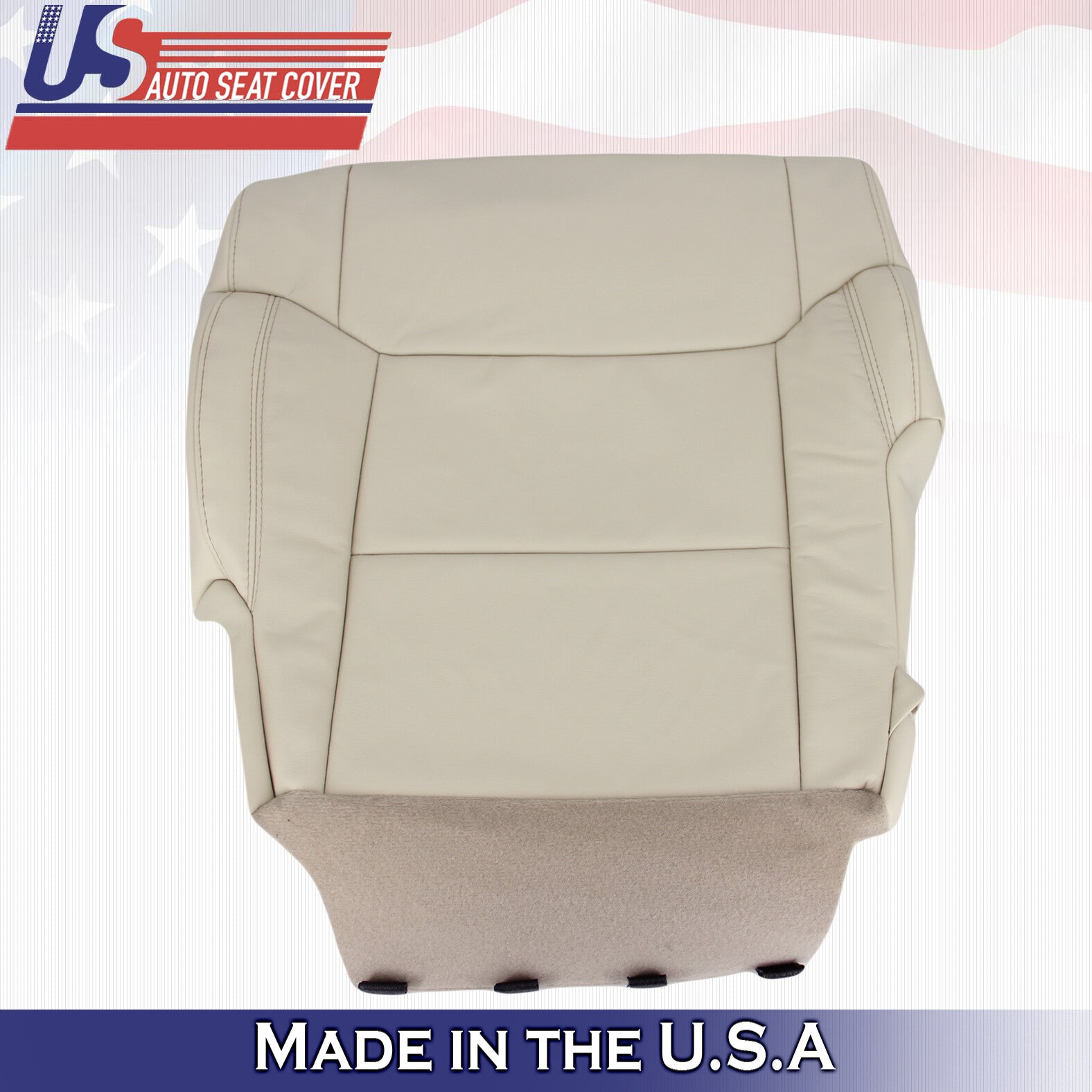Fits 2014 - 2018 Toyota Tundra Front Driver Side Bottom Leather Seat Cover Tan