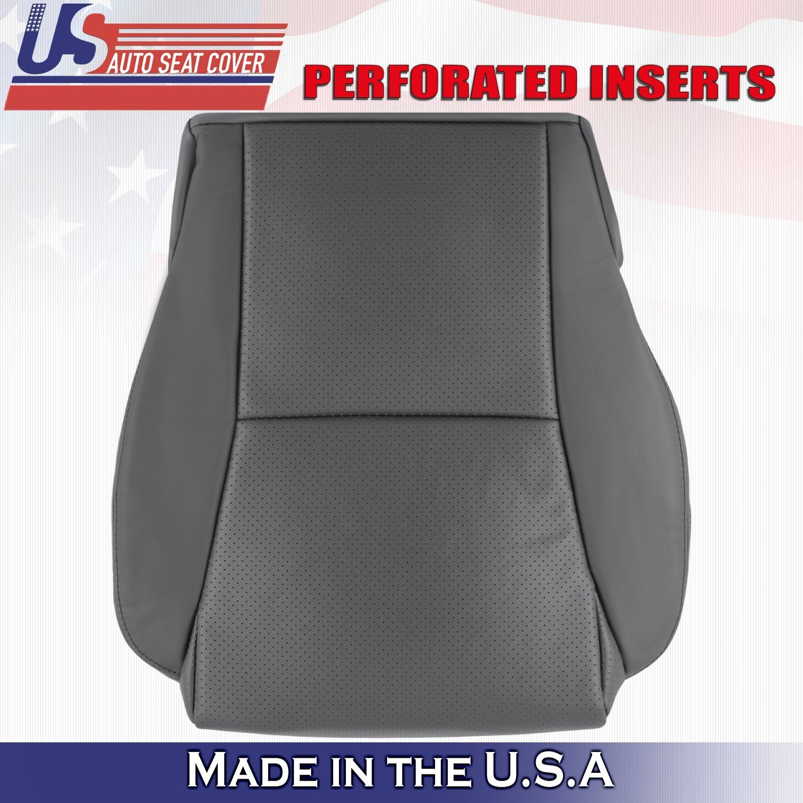 2004 For Toyota Solara Convertible Driver & Passenger Bottom Leather Covers Gray