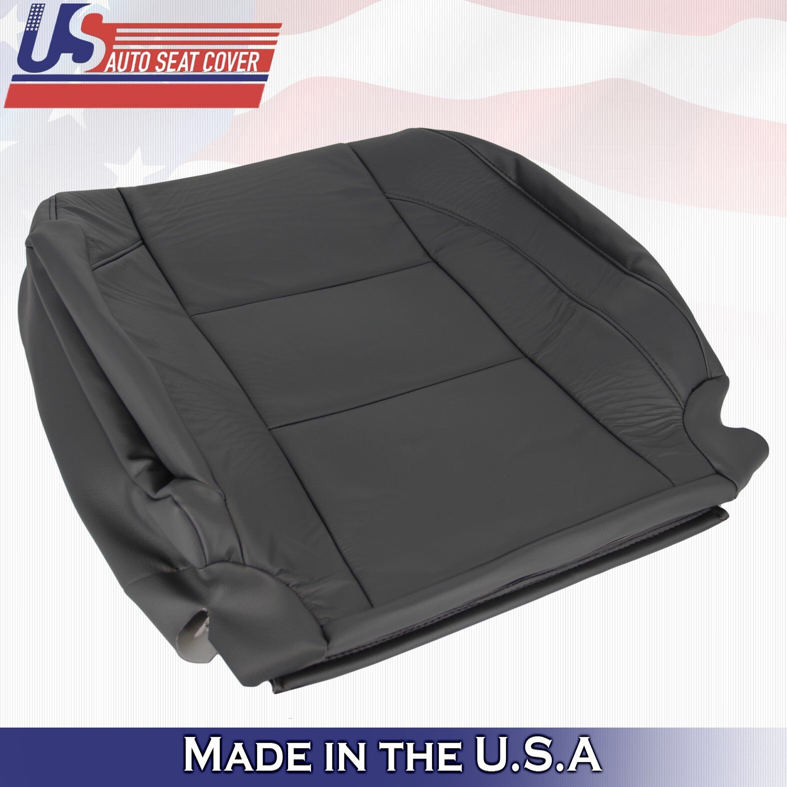 2005 to 2015 For Nissan Armada Titan Passenger Side Top Leather Seat Cover Black
