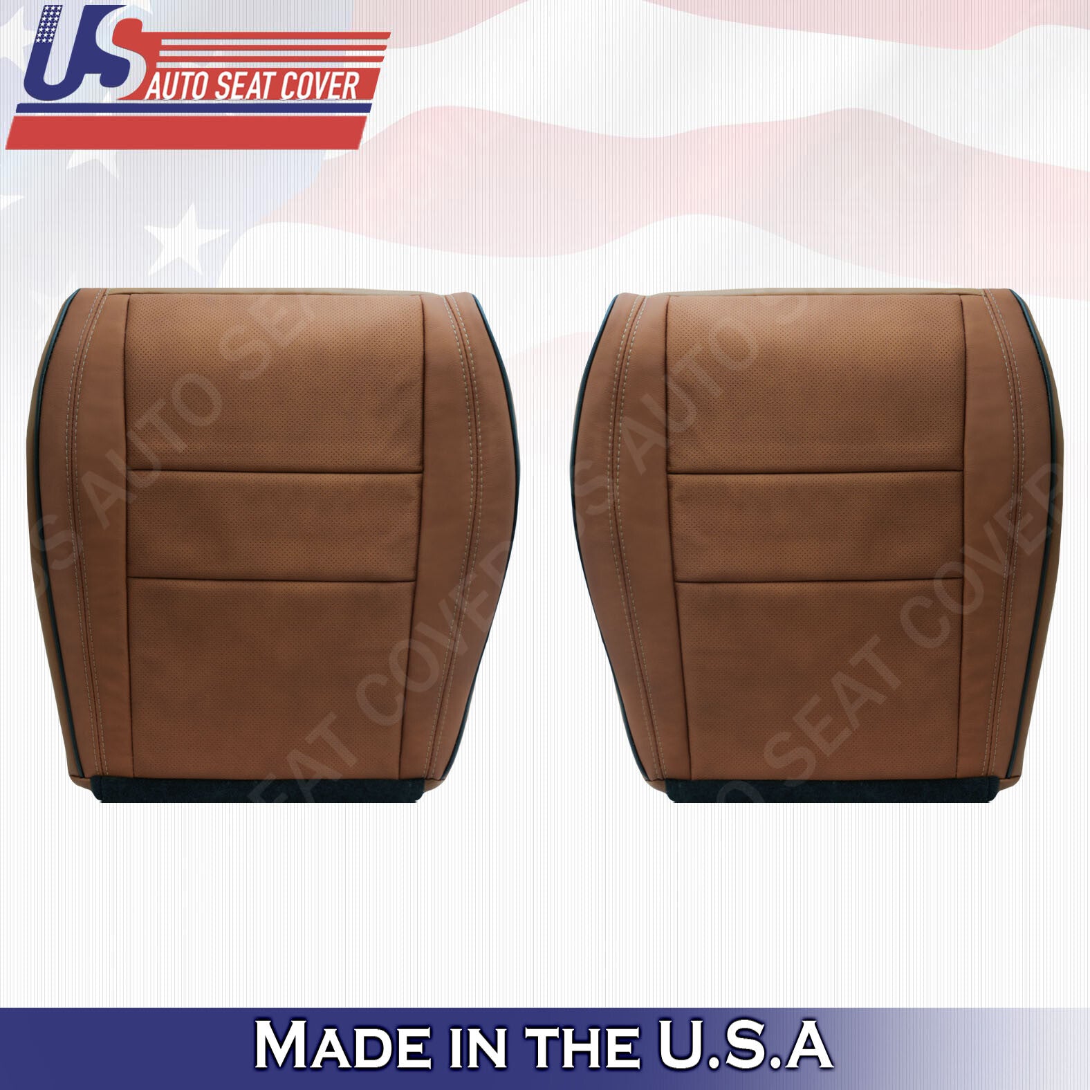 2011 to 2020 For Jeep Grand Cherokee Overland Front Bottoms Leather Cover Saddle