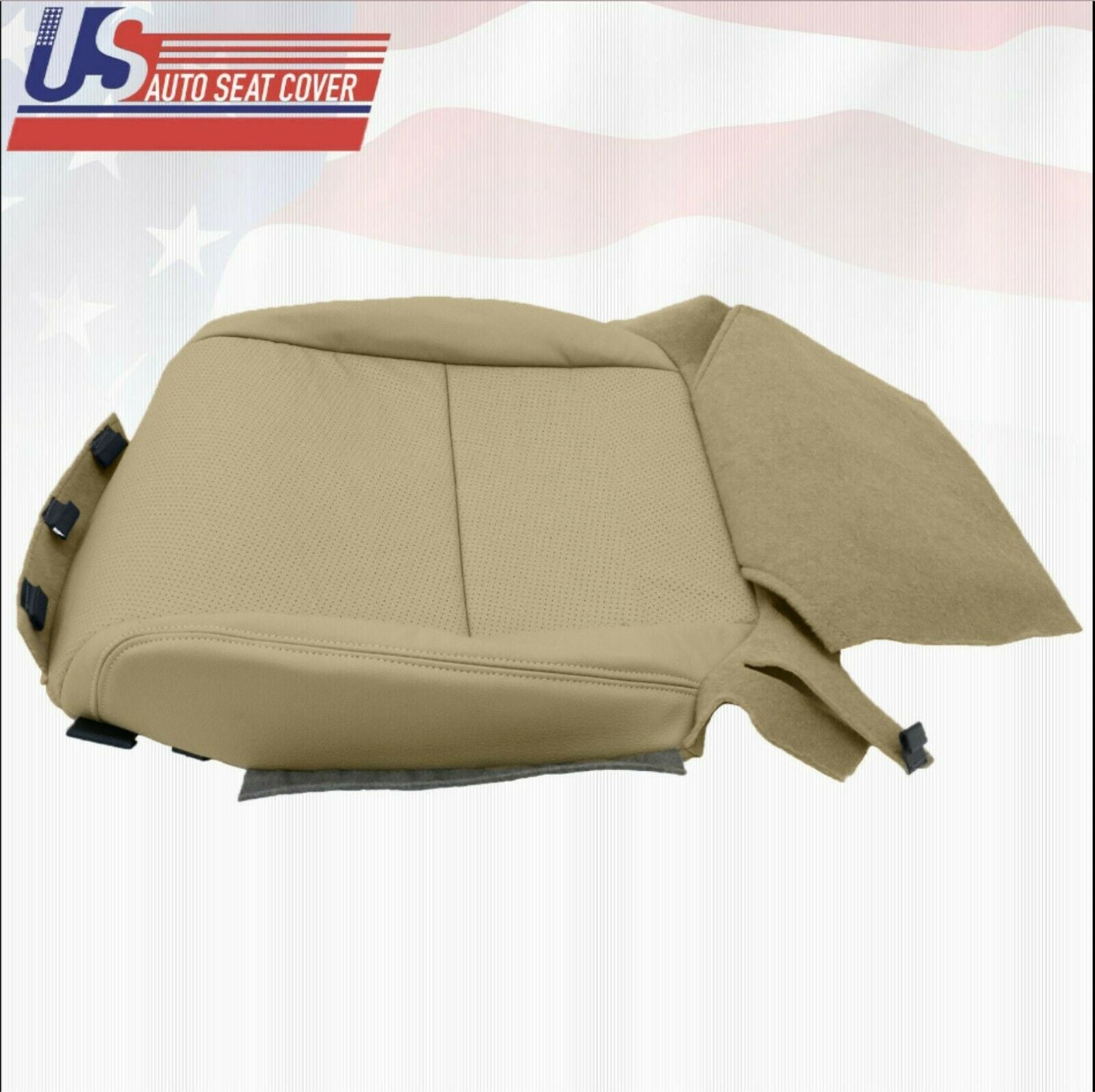 2004 Fits Acura TL Front & Rear Top & Bottom 6PCS Perforated Leather Covers Tan