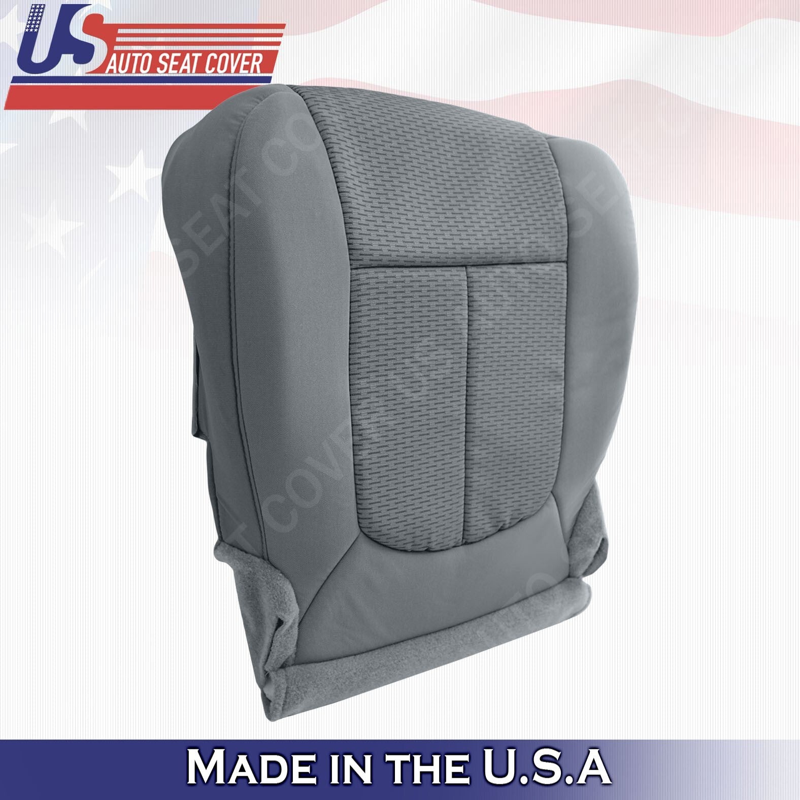 2011 To 2014 Fits Ford F150 Front Set Bottoms & Tops Cloth Seat Cover Gray