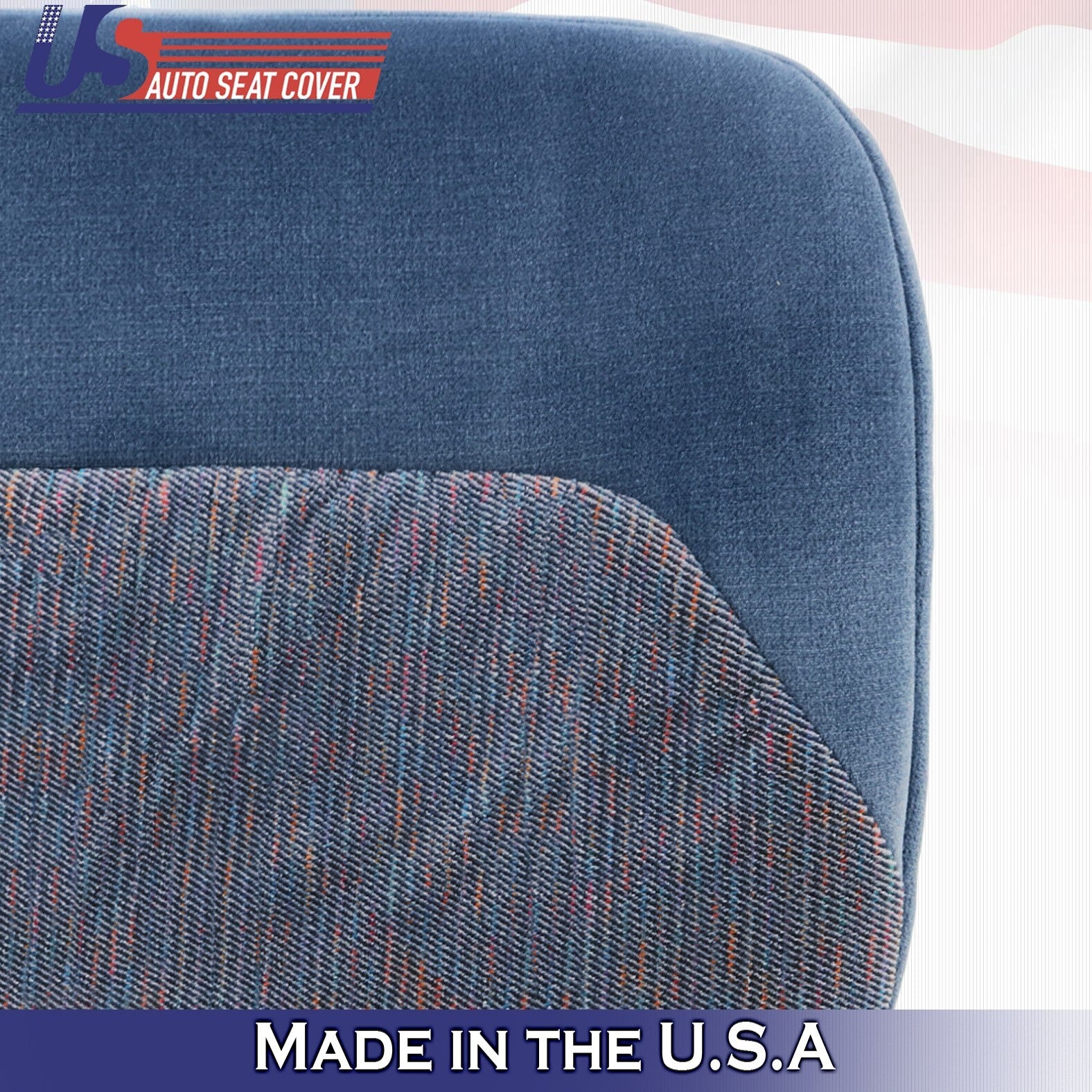1994 1995 For Ford F150 F250 F350 F450 XLT Driver Bottom Cloth Seat Cover Blue