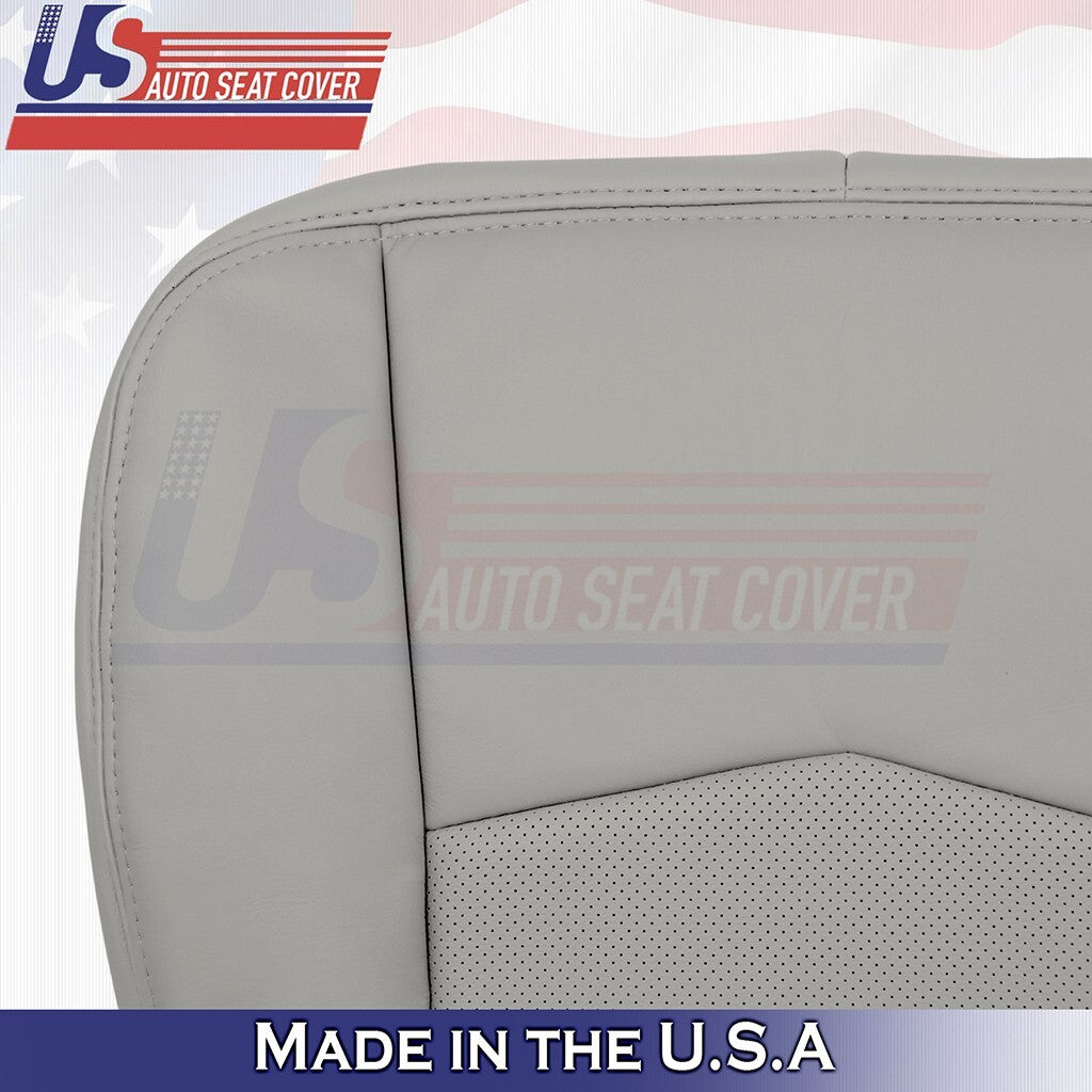 2004 to 2009 Fits Cadillac SRX Left & Right Bottoms Leather Seat Cover LightGray
