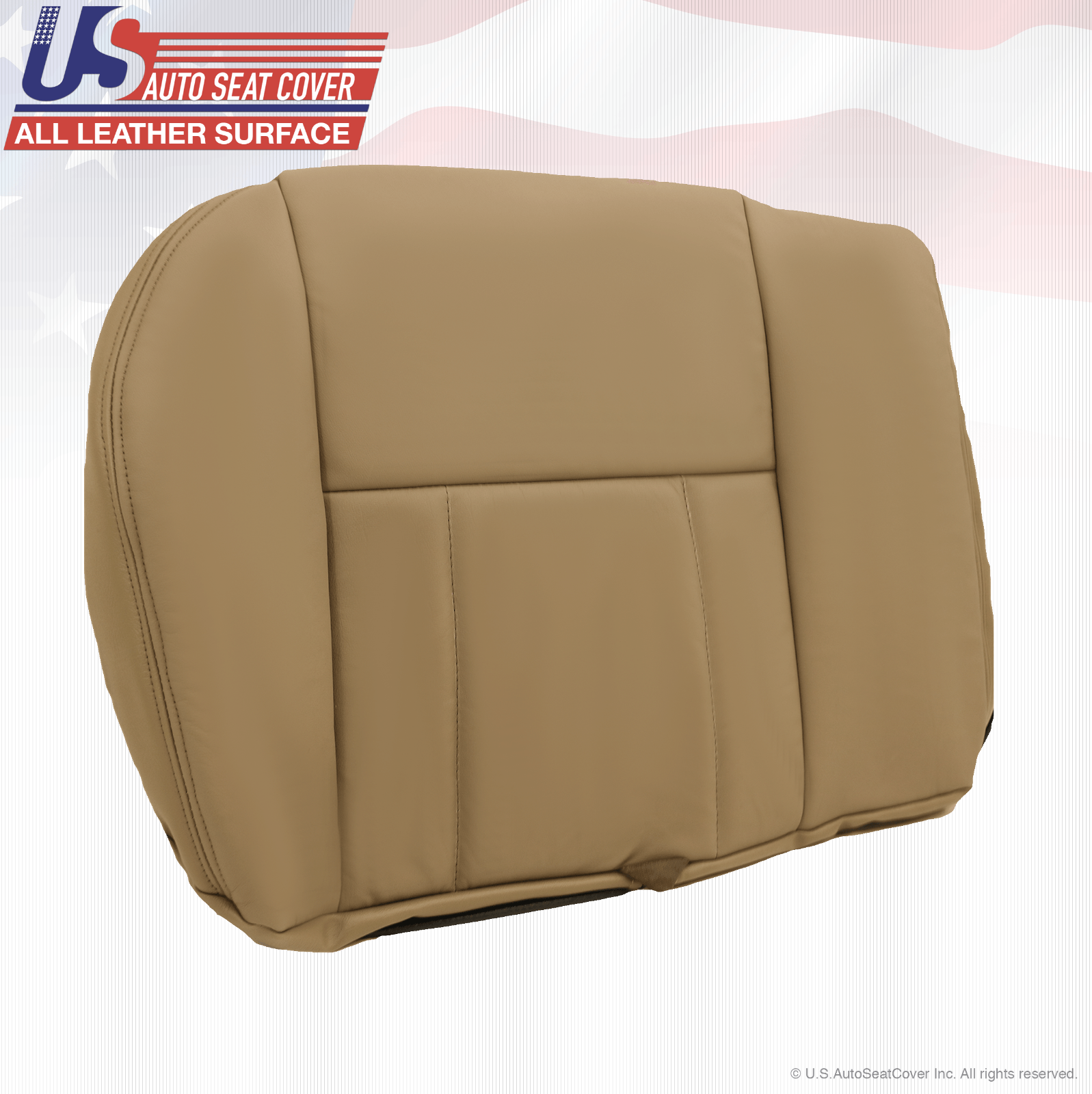 Fit 2002 Toyota 4Runner Rear Driver-Passenger Bottom Leather Seat Cover Oak Tan