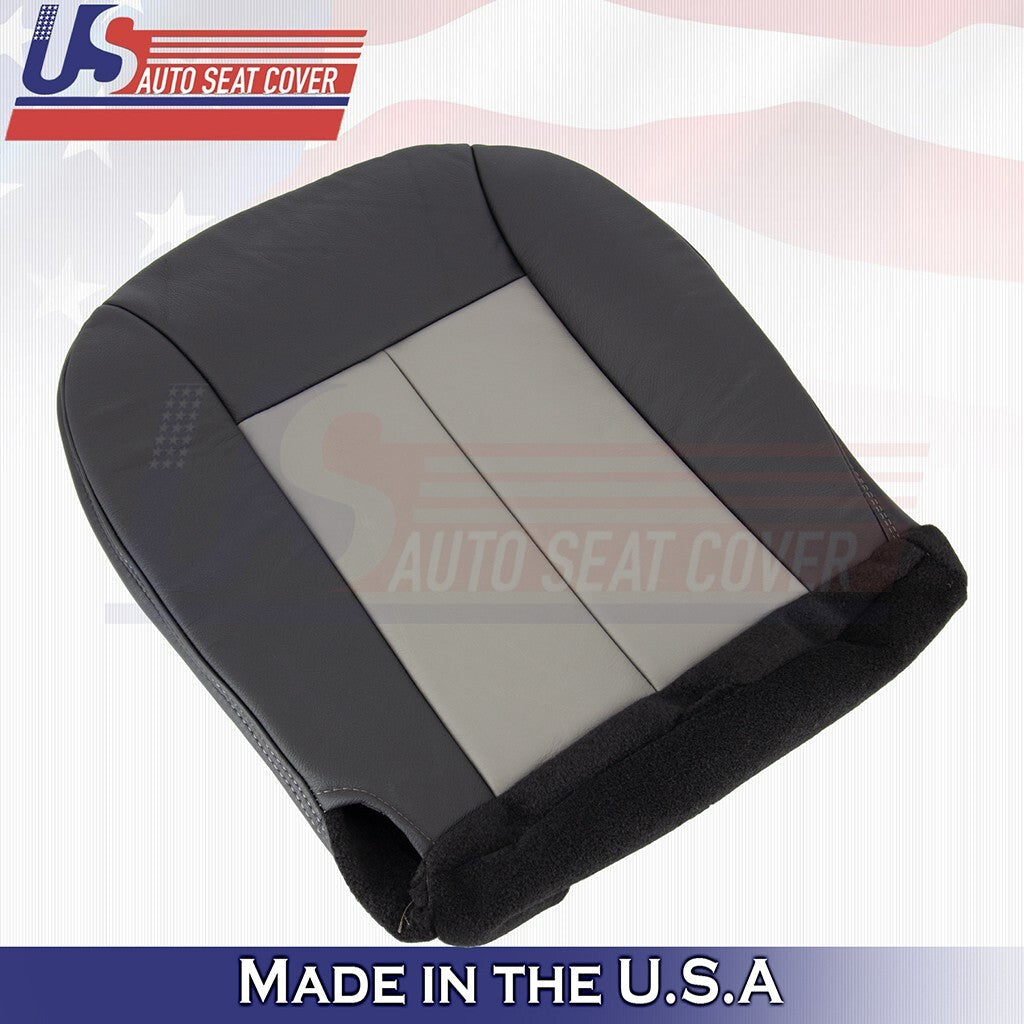 2002 to 2004 Fits Jeep Grand Cherokee Passenger Bottom Leather Cover 2Tone Gray